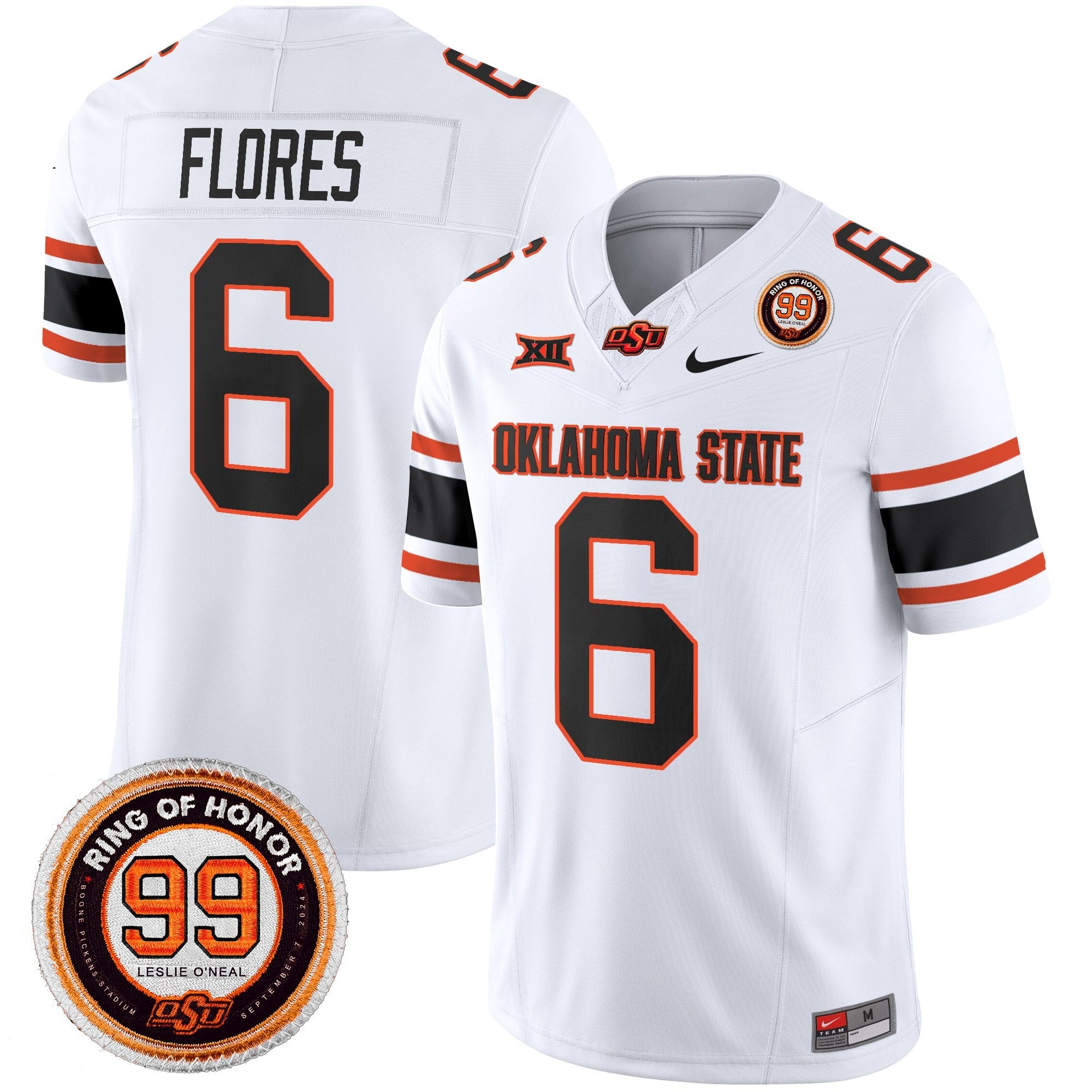 Oklahoma State Cowboys 2025 Vapor Limited Jersey - Leslie O'neal Patch - All Stitched