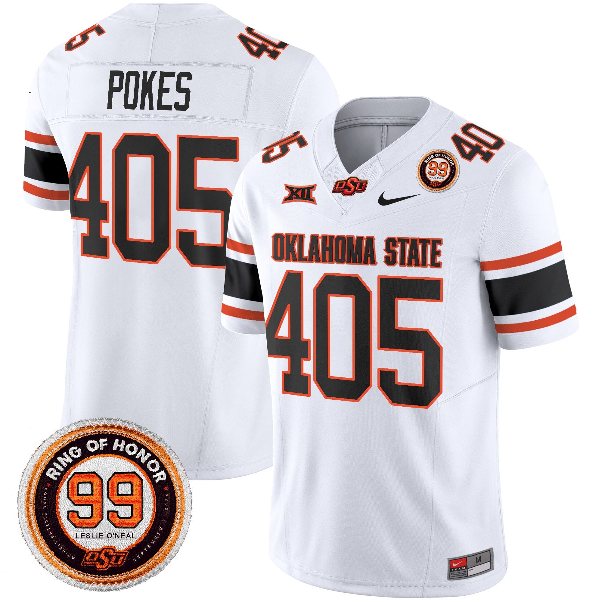 Oklahoma State Cowboys 2025 Vapor Limited Jersey - Leslie O'neal Patch - All Stitched