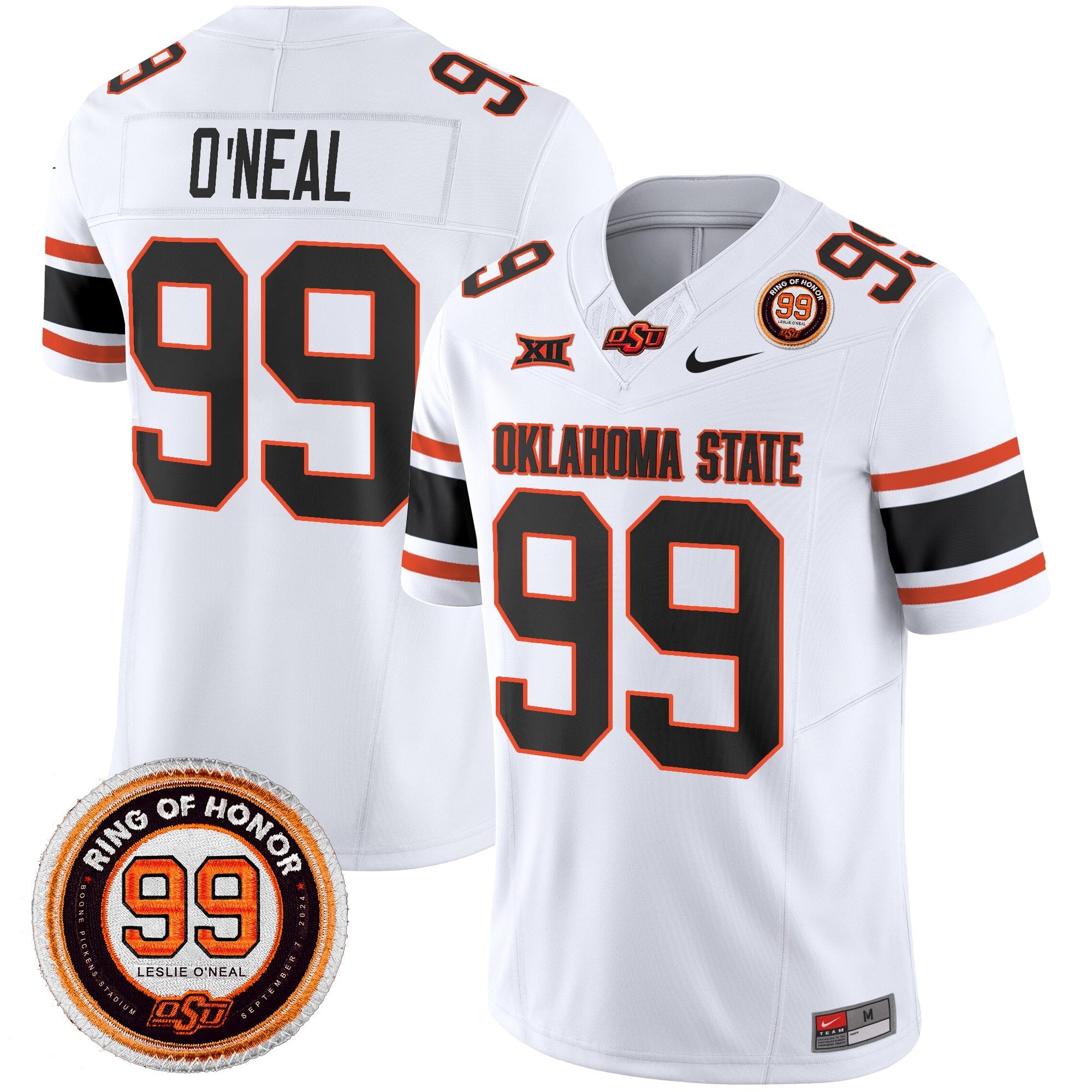 Oklahoma State Cowboys 2025 Vapor Limited Jersey - Leslie O'neal Patch - All Stitched