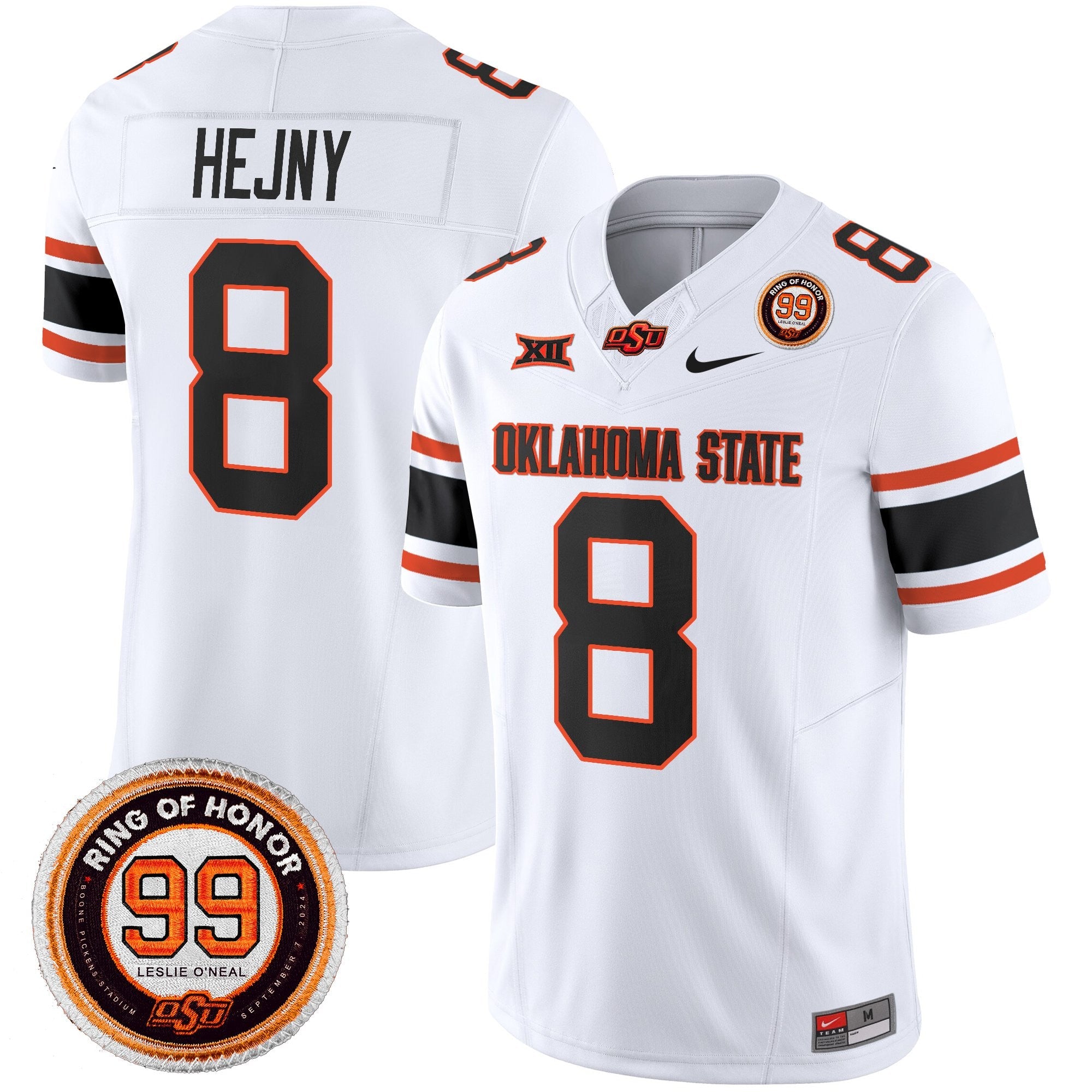 Oklahoma State Cowboys 2025 Vapor Limited Jersey - Leslie O'neal Patch - All Stitched