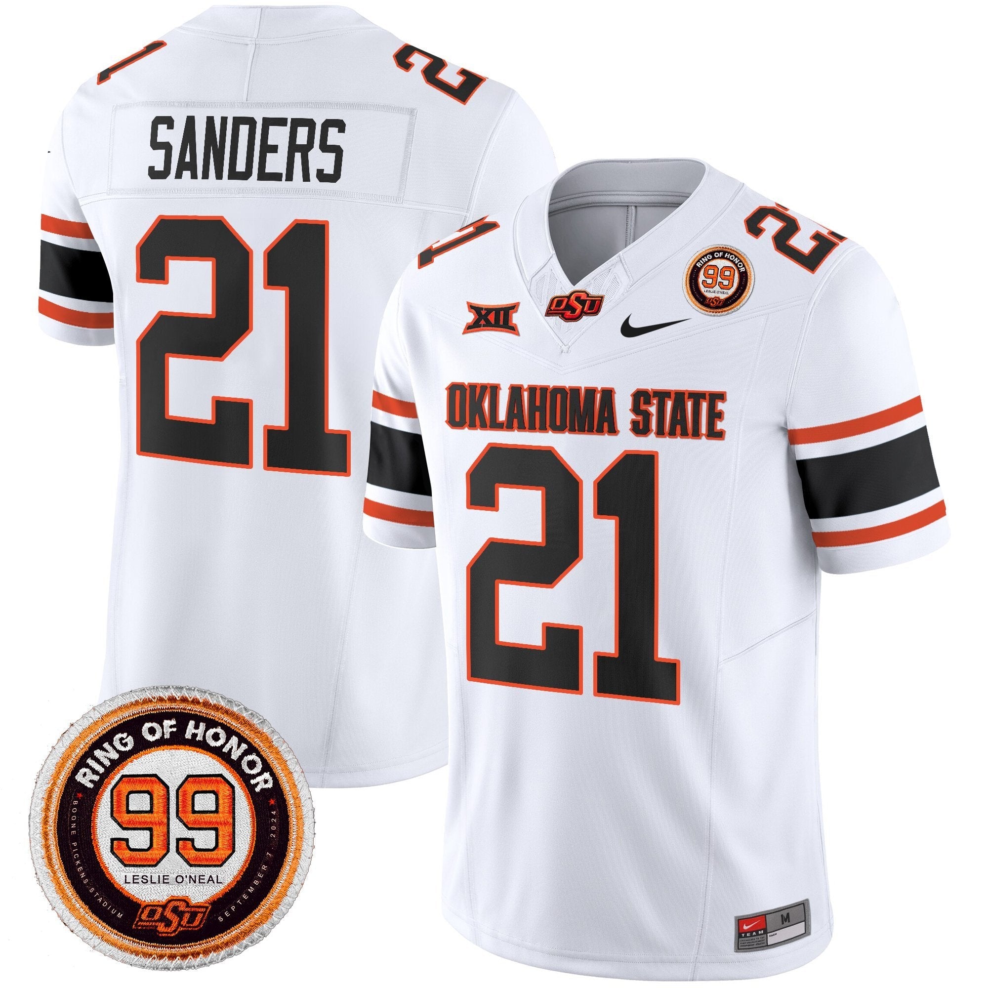 Oklahoma State Cowboys 2025 Vapor Limited Jersey - Leslie O'neal Patch - All Stitched