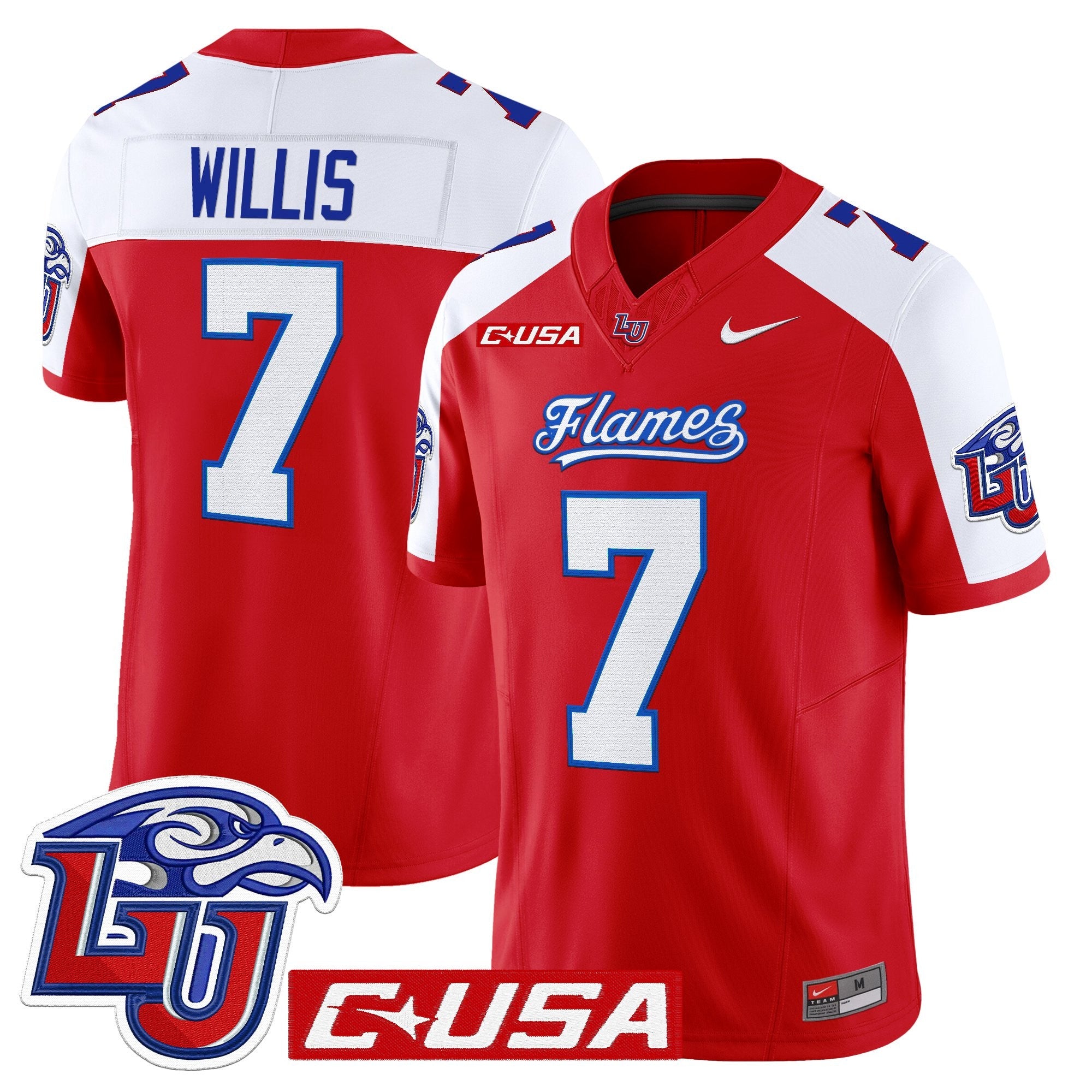 Liberty Flames 2025 Vapor Limited Jersey - All Stitched