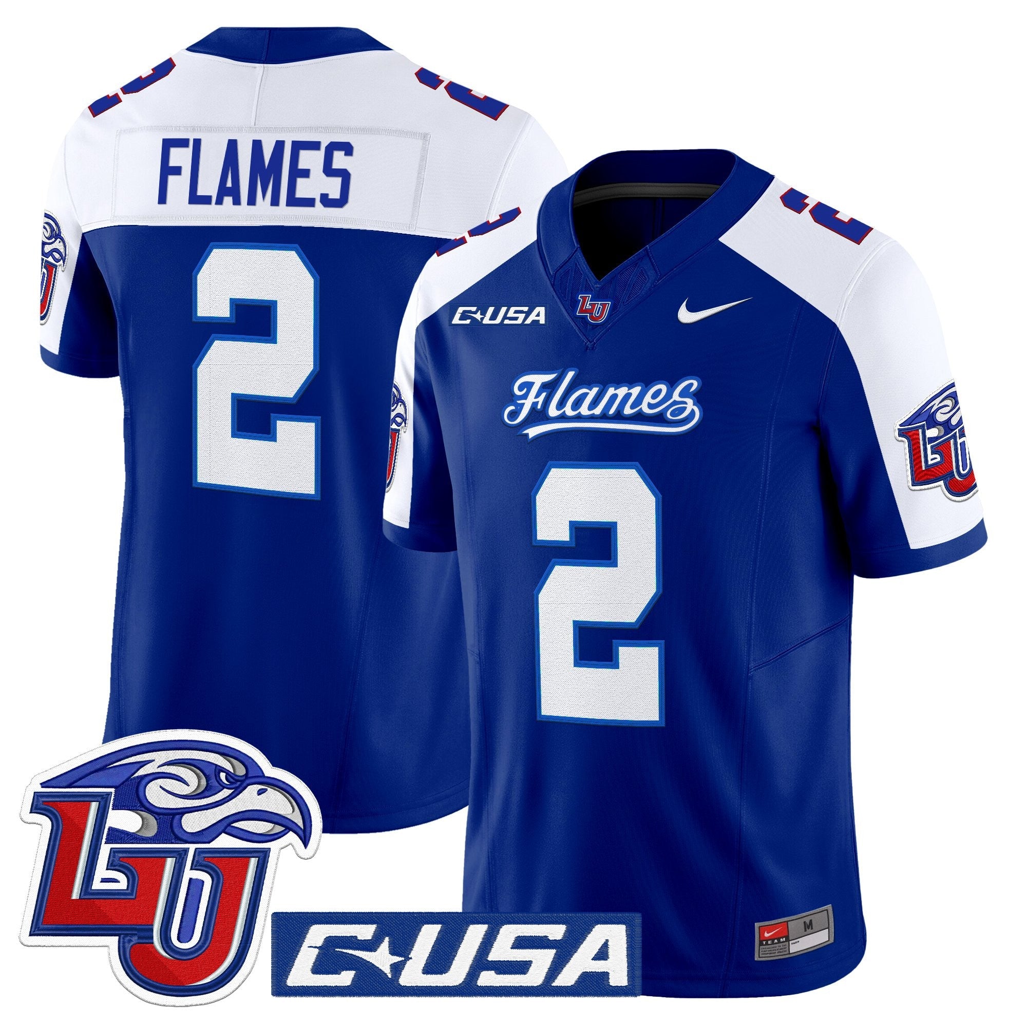 Liberty Flames 2025 Vapor Limited Jersey - All Stitched