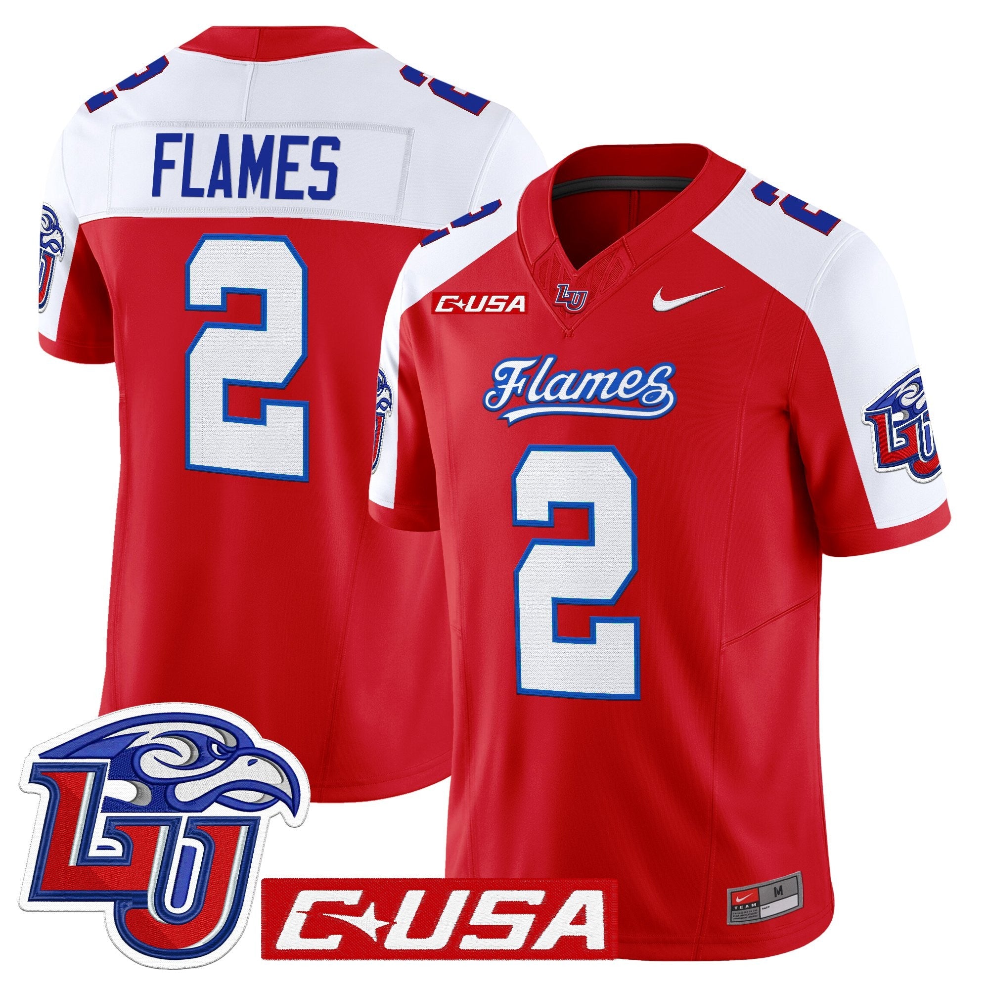 Liberty Flames 2025 Vapor Limited Jersey - All Stitched