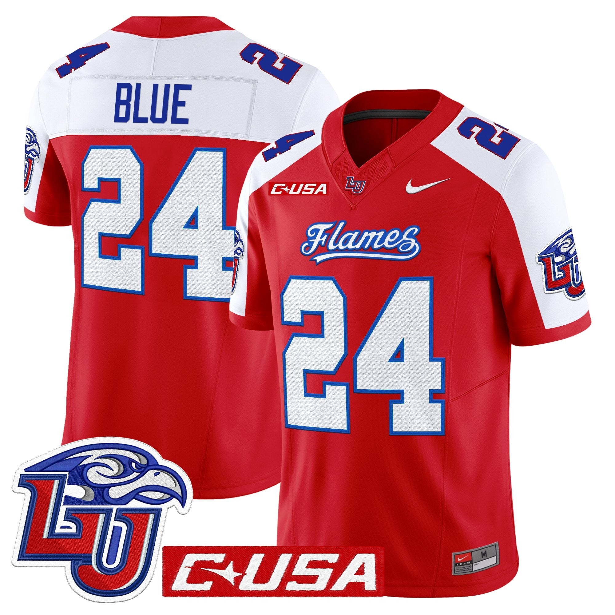 Liberty Flames 2025 Vapor Limited Jersey - All Stitched