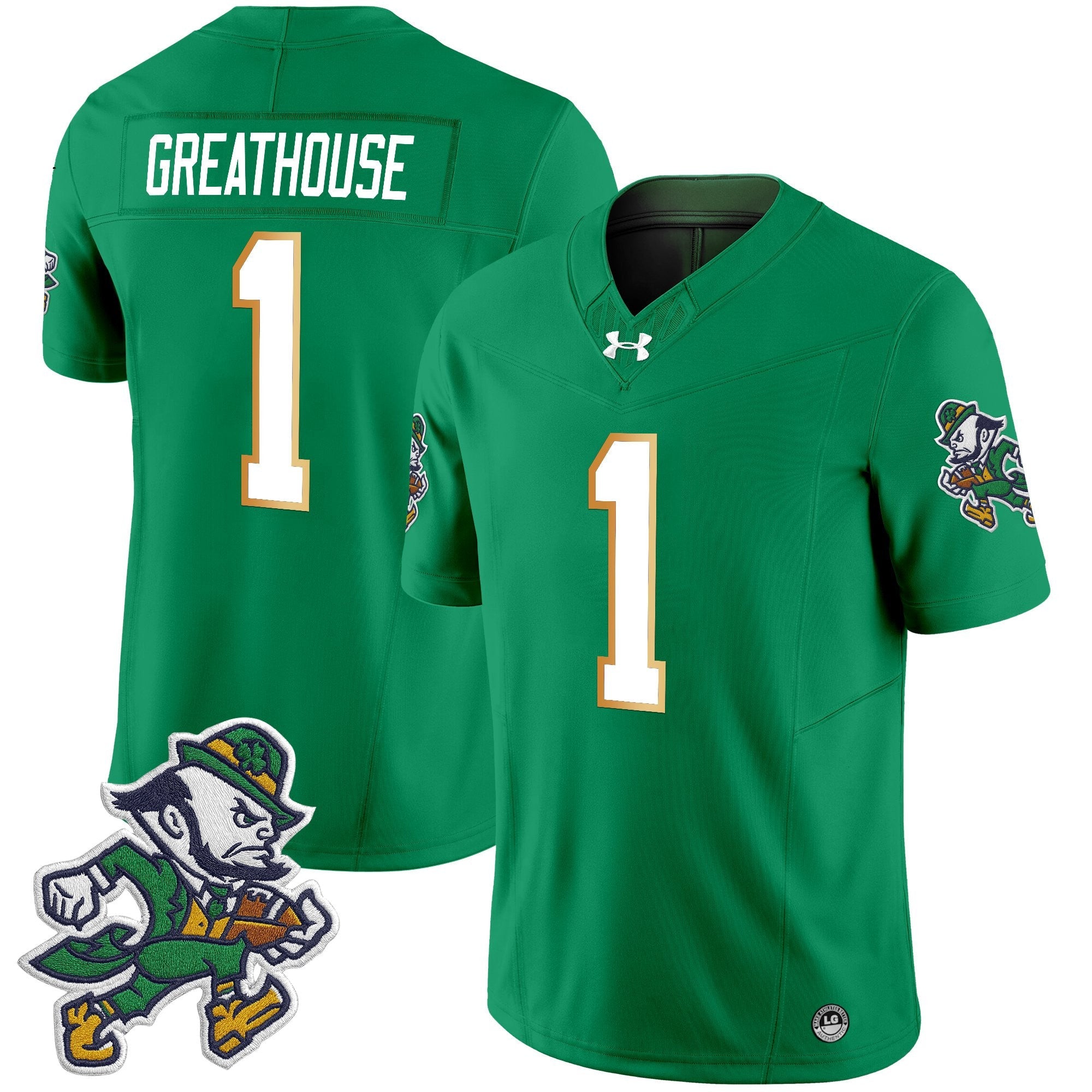 Notre Dame Fighting Irish 2025 'Gridiron Leprechaun Edition' Vapor Limited Jersey – All Stitched