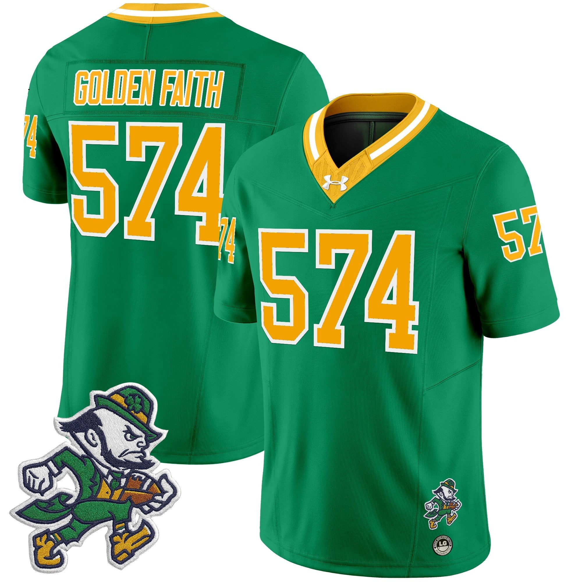 Notre Dame Fighting Irish 2025 'Gridiron Leprechaun Edition' Vapor Limited Jersey – All Stitched