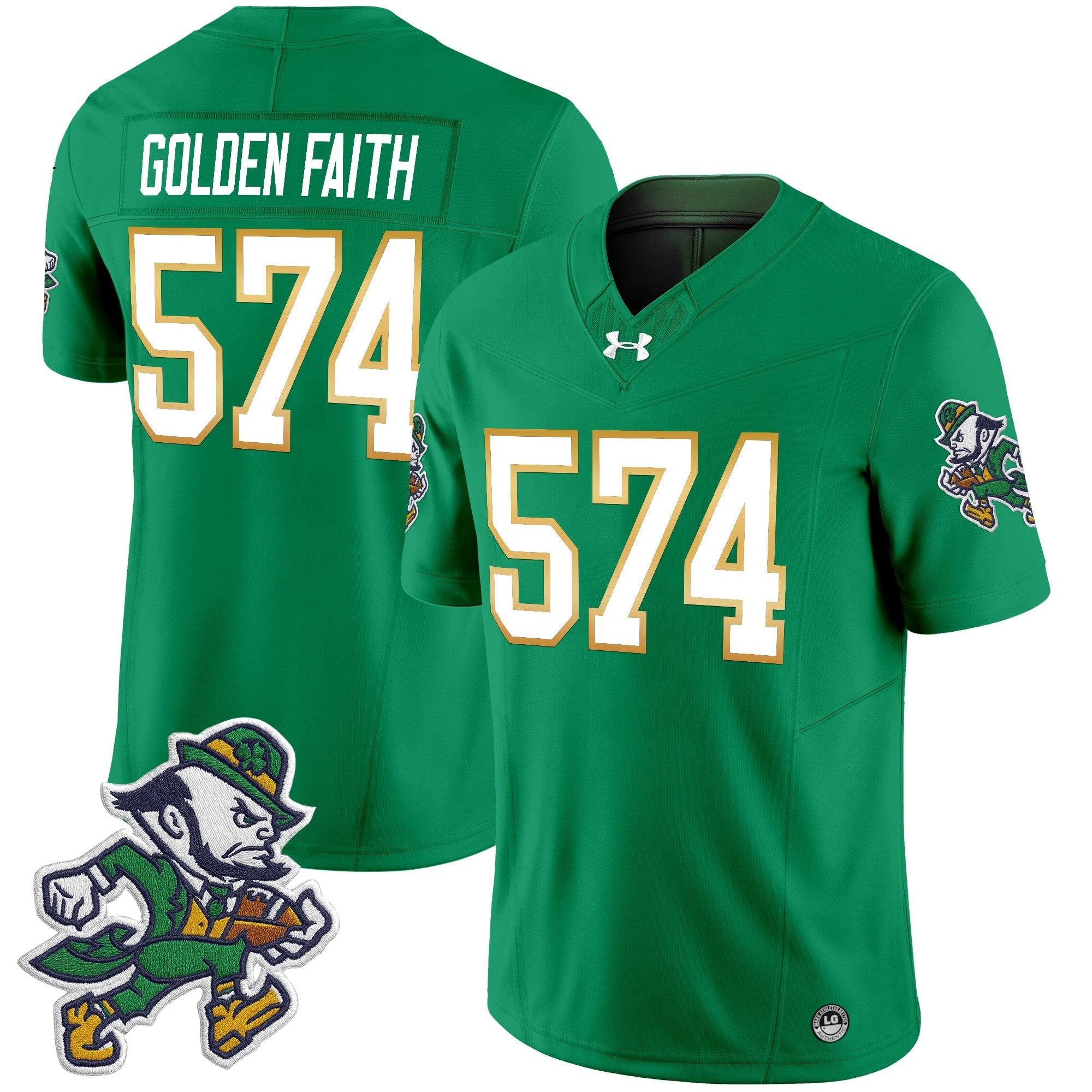 Notre Dame Fighting Irish 2025 'Gridiron Leprechaun Edition' Vapor Limited Jersey – All Stitched