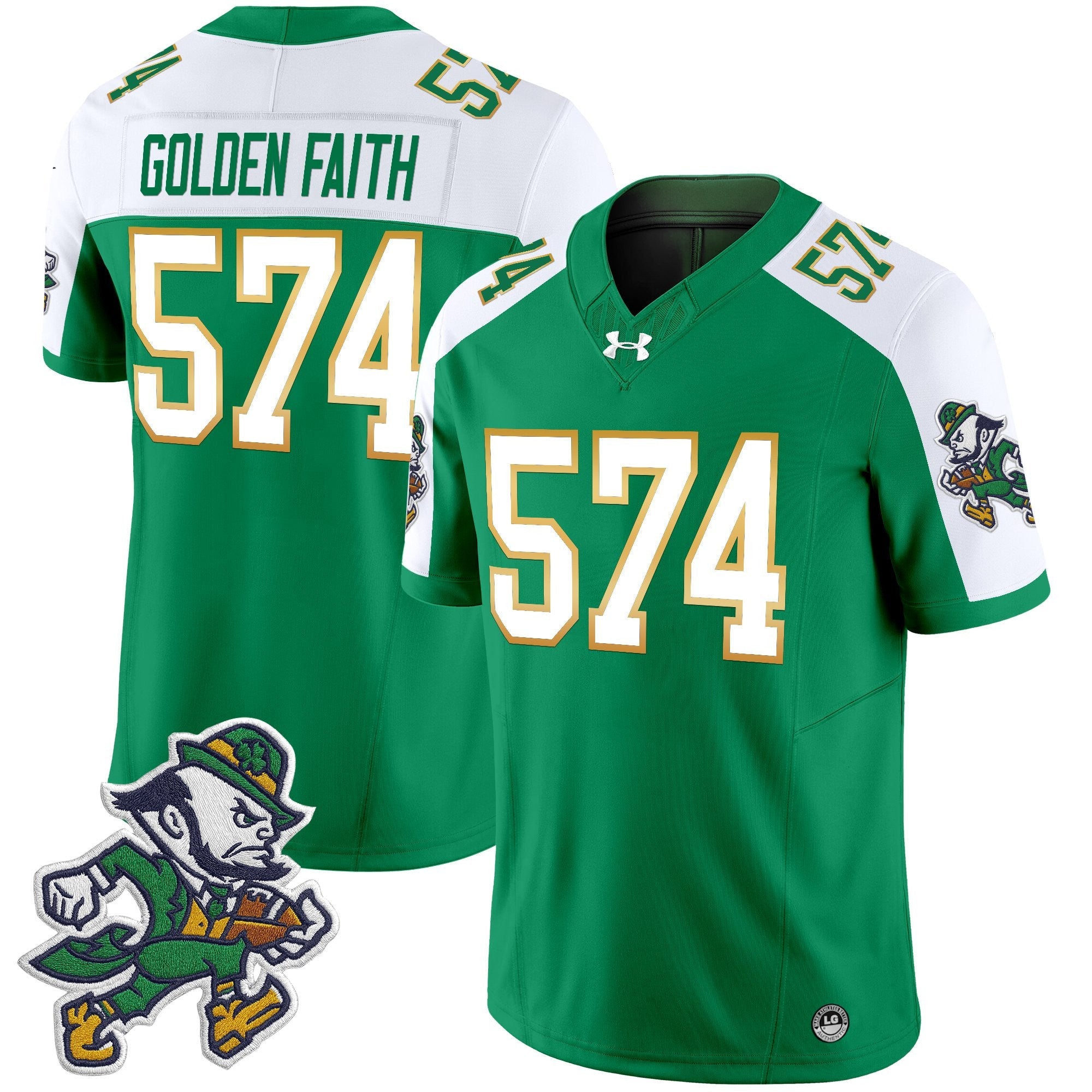 Notre Dame Fighting Irish 2025 'Gridiron Leprechaun Edition' Vapor Limited Jersey – All Stitched