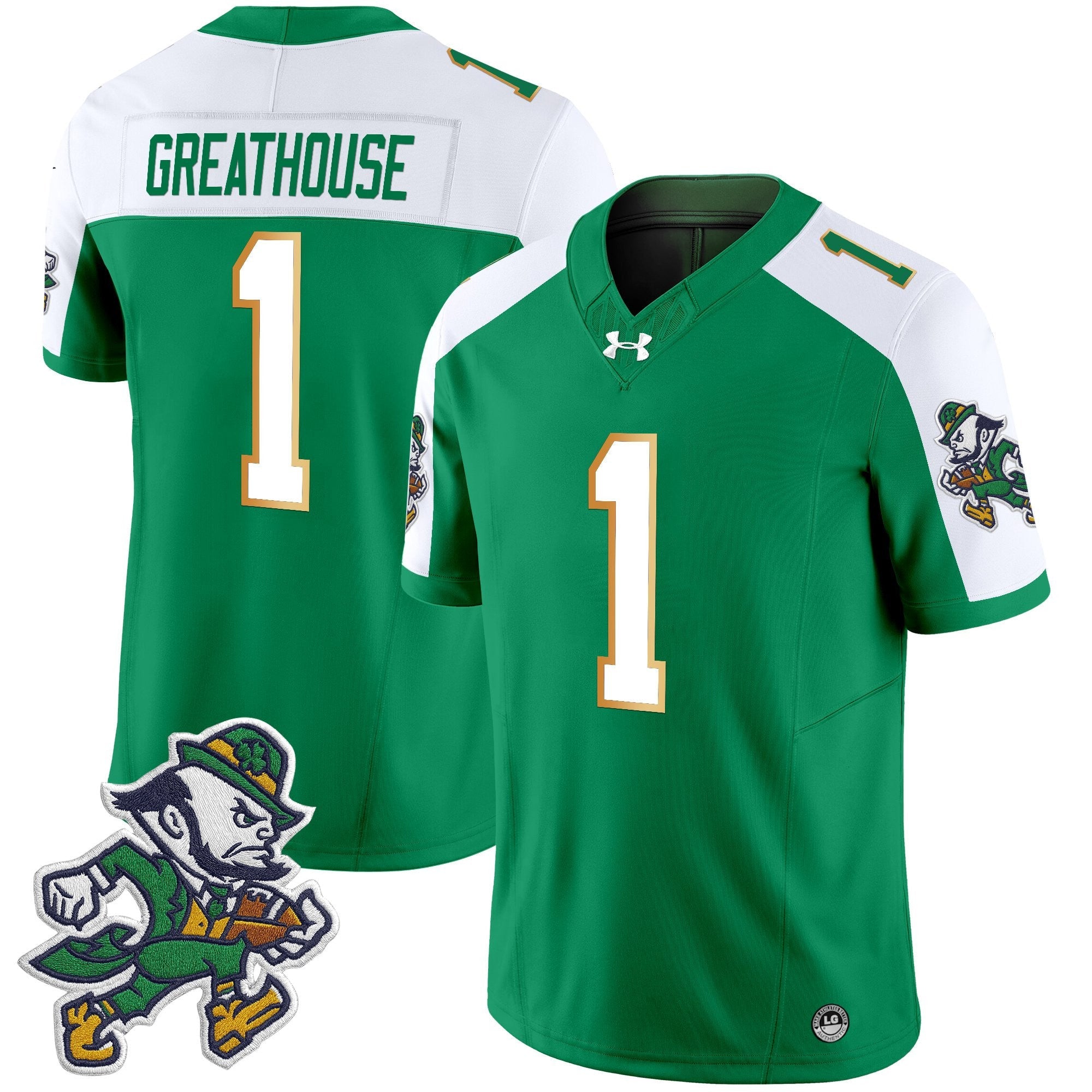 Notre Dame Fighting Irish 2025 'Gridiron Leprechaun Edition' Vapor Limited Jersey – All Stitched