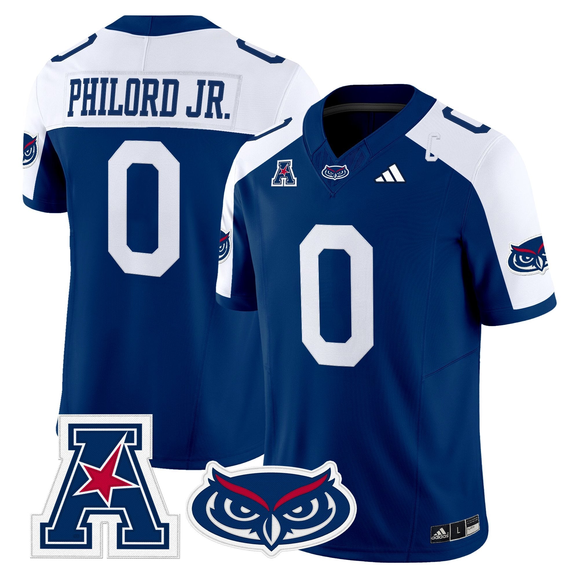 Florida Atlantic Owls 2025 Vapor Limited Jersey - All Stitched