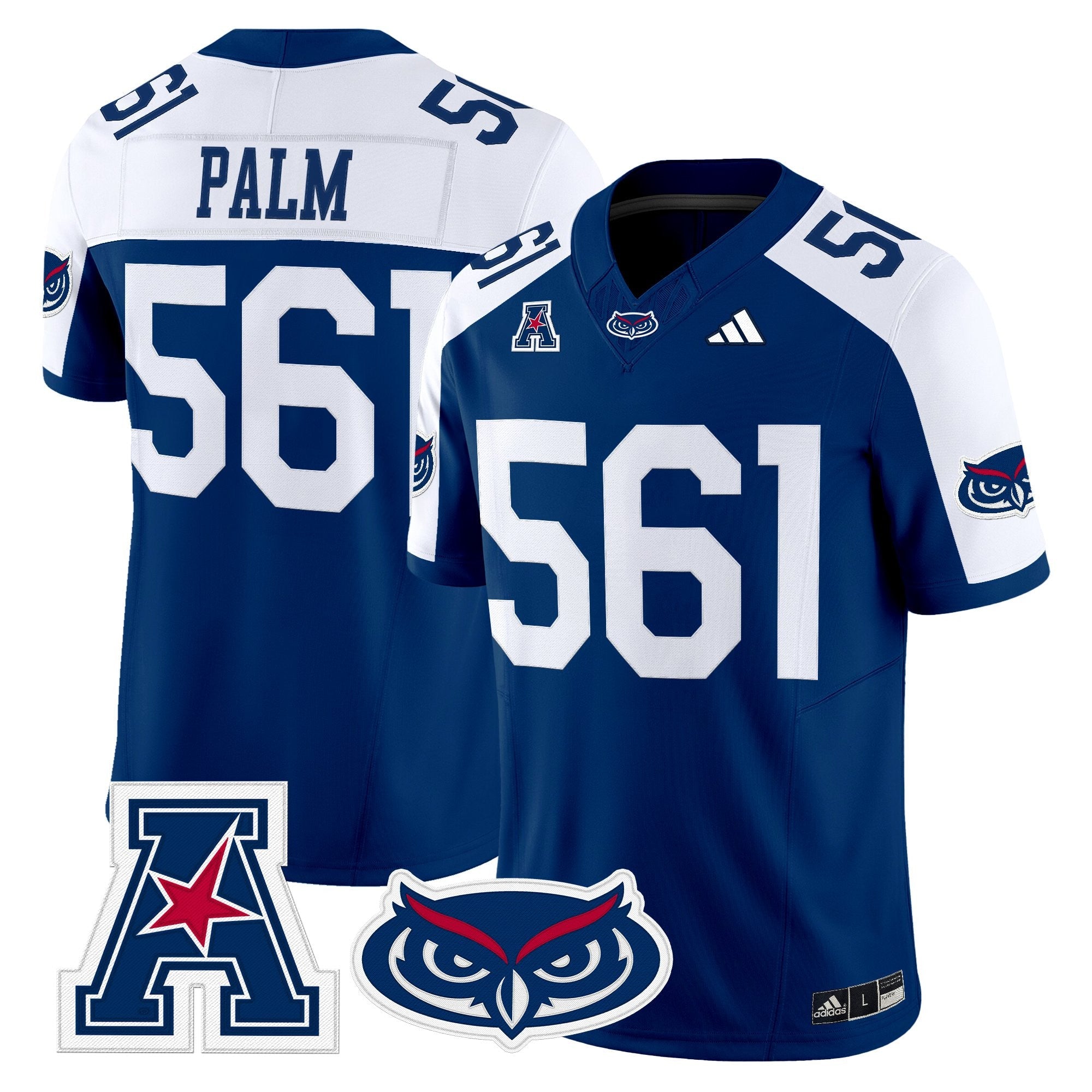 Florida Atlantic Owls 2025 Vapor Limited Jersey - All Stitched
