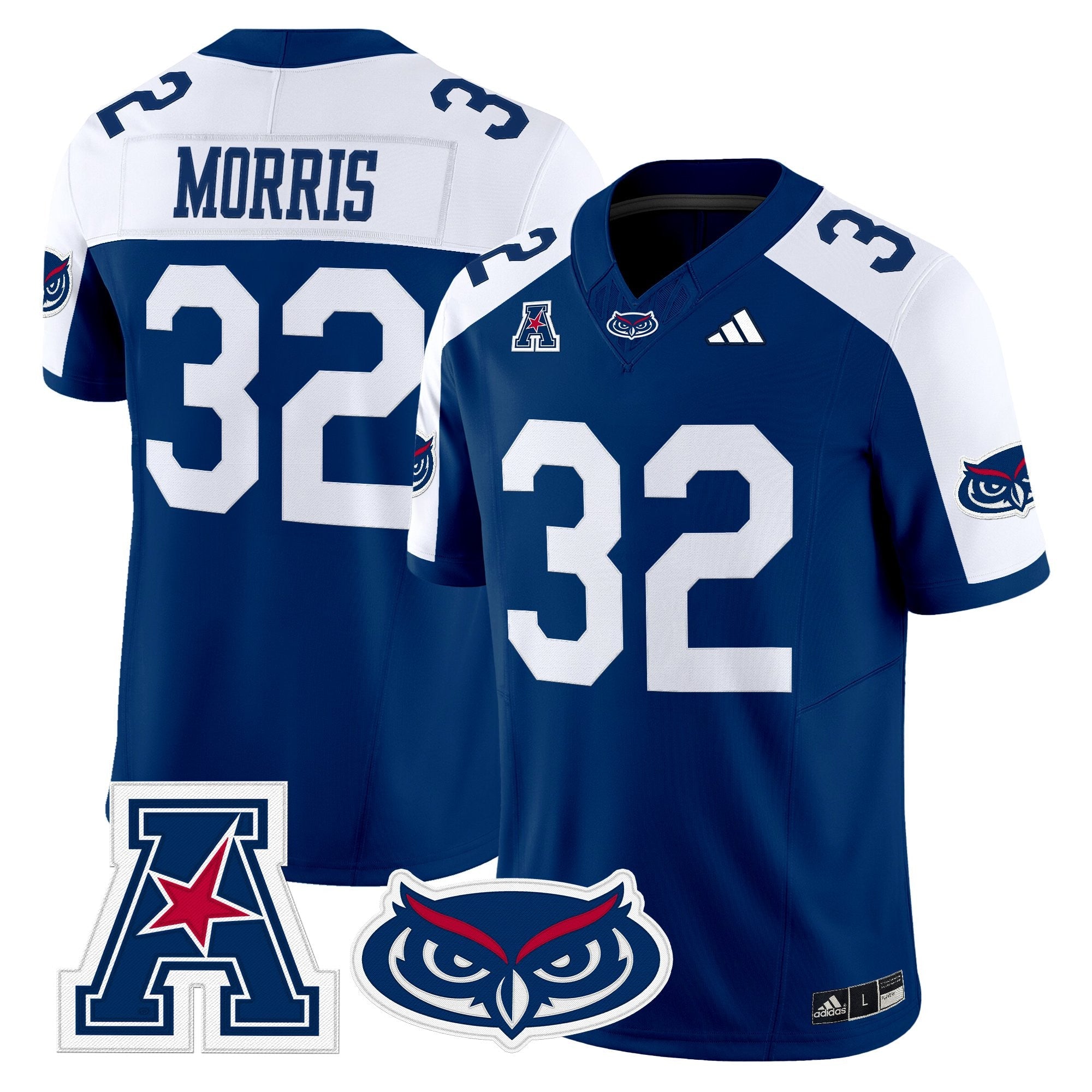 Florida Atlantic Owls 2025 Vapor Limited Jersey - All Stitched