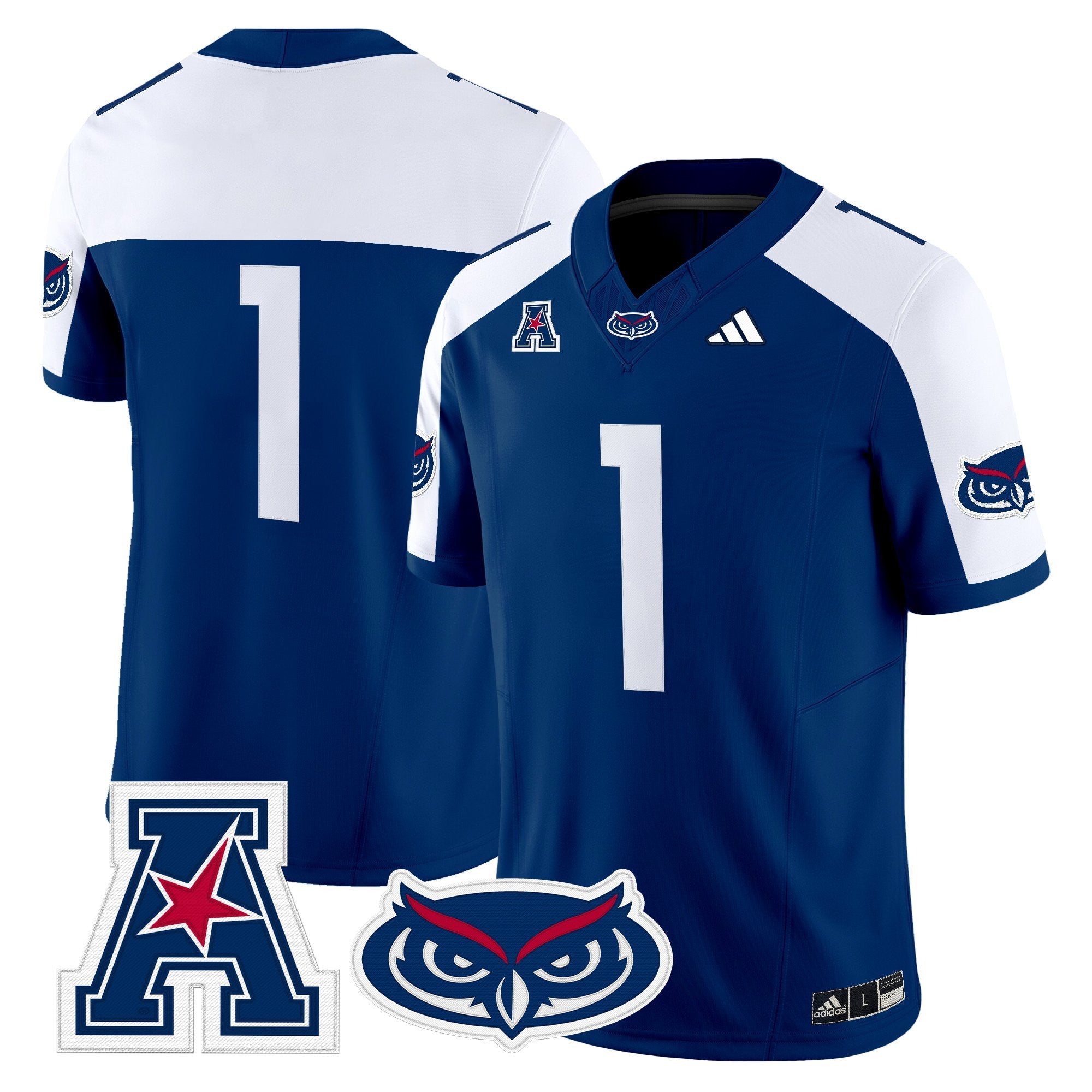 Florida Atlantic Owls 2025 Vapor Limited Jersey - All Stitched