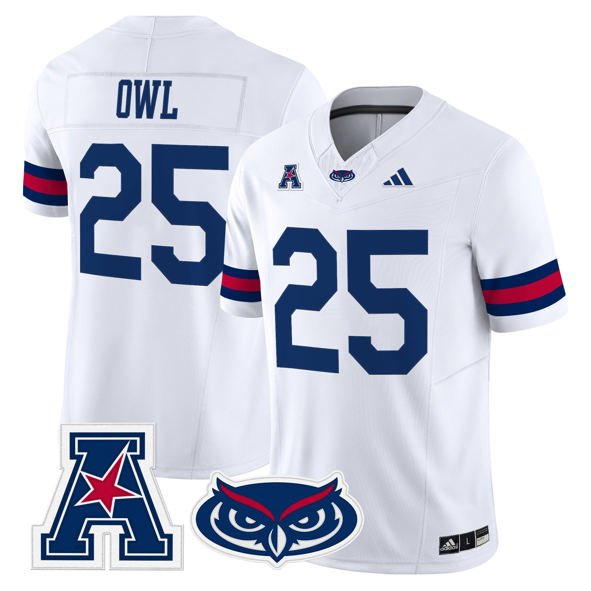 Florida Atlantic Owls 2025 Vapor Limited Jersey - All Stitched