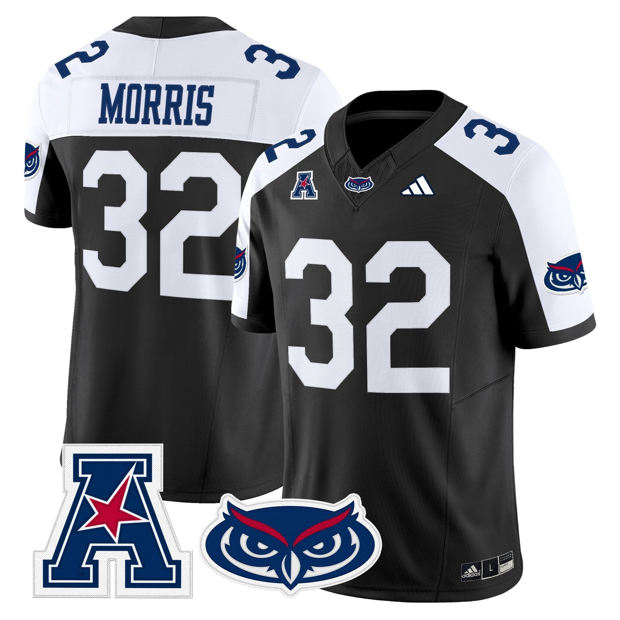 Florida Atlantic Owls 2025 Vapor Limited Jersey - All Stitched