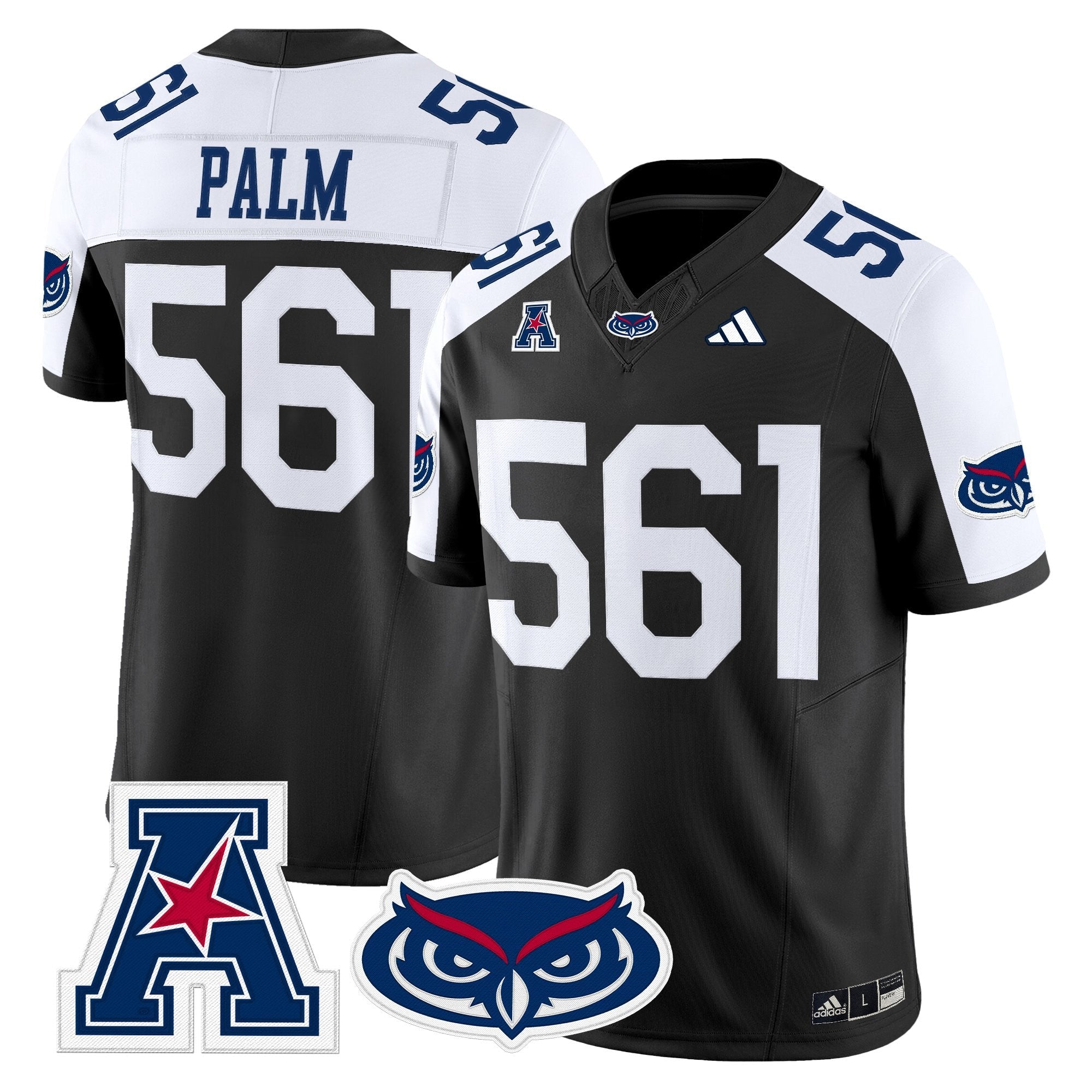 Florida Atlantic Owls 2025 Vapor Limited Jersey - All Stitched
