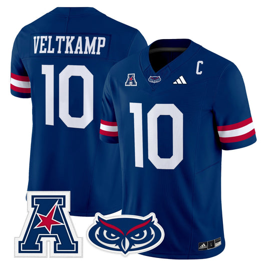 Florida Atlantic Owls 2025 Vapor Limited Jersey - All Stitched