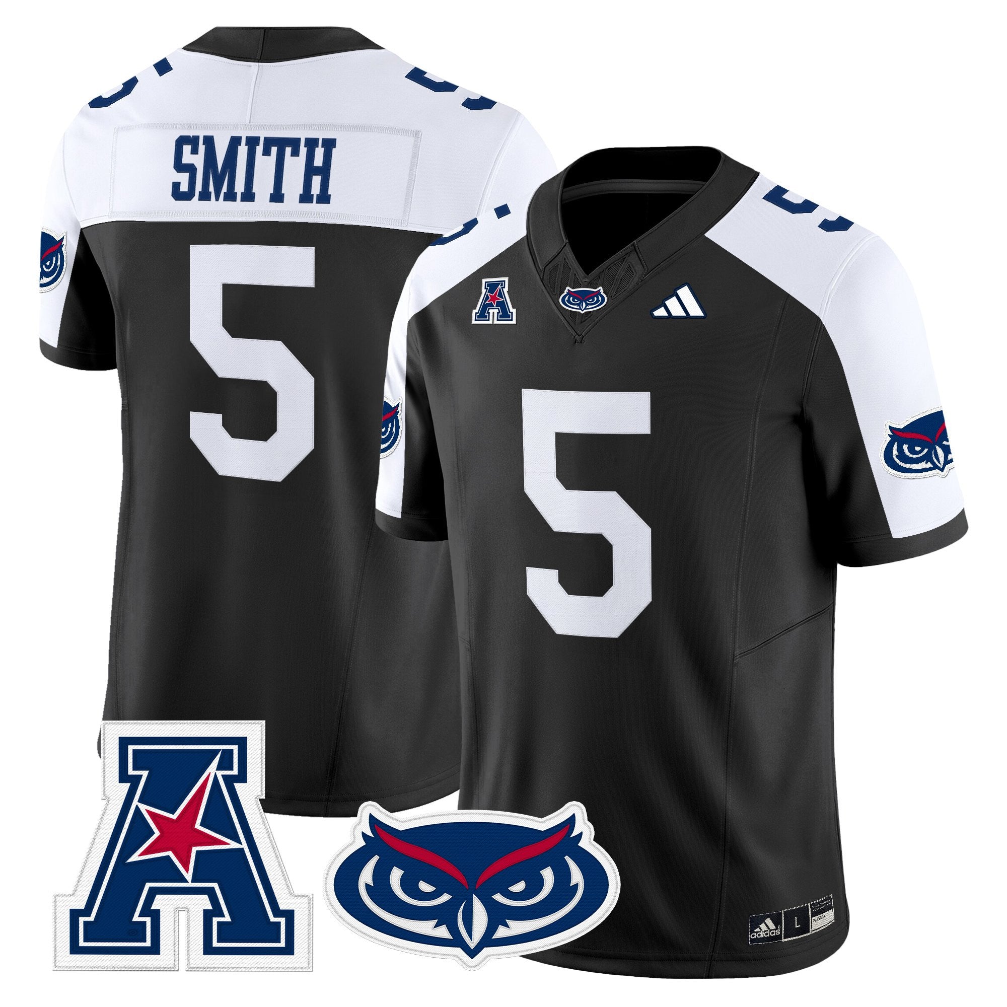 Florida Atlantic Owls 2025 Vapor Limited Jersey - All Stitched