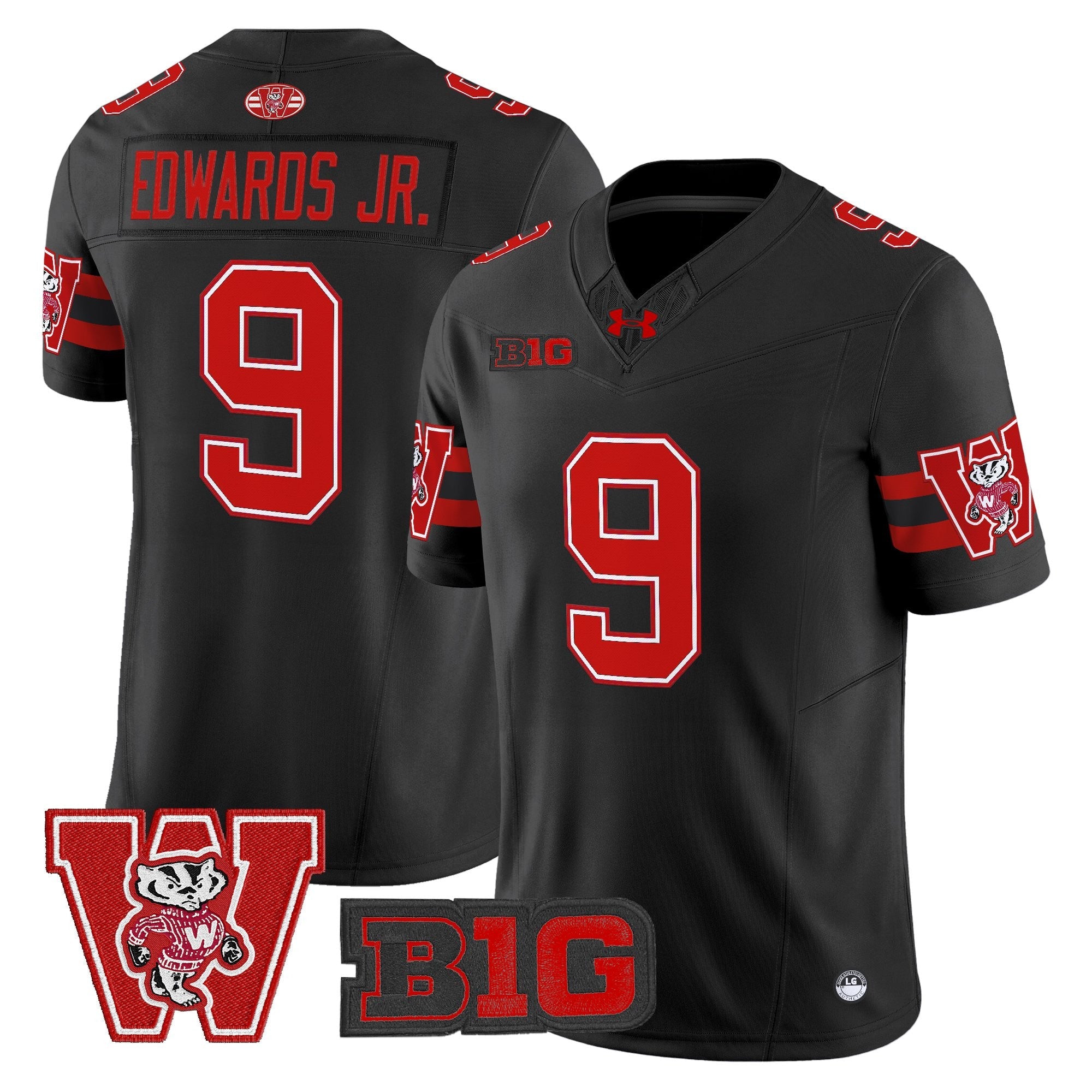Wisconsin Badgers Throwback Vapor Limited Jersey - All Stitched