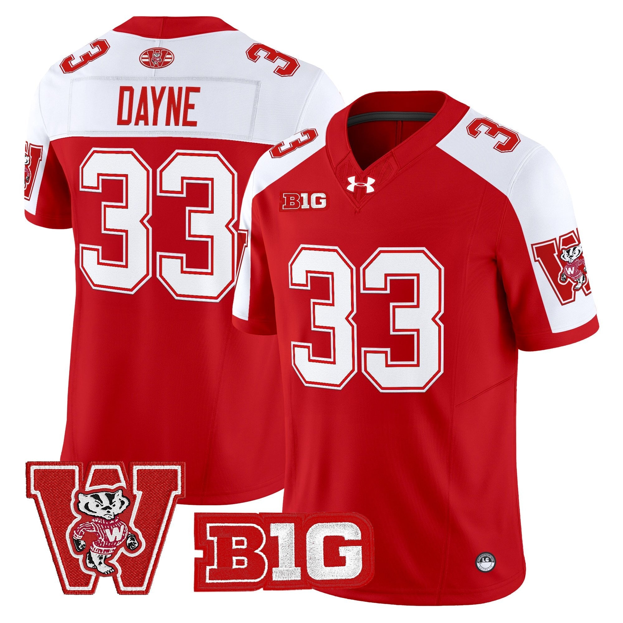Wisconsin Badgers Throwback Vapor Limited Jersey - All Stitched