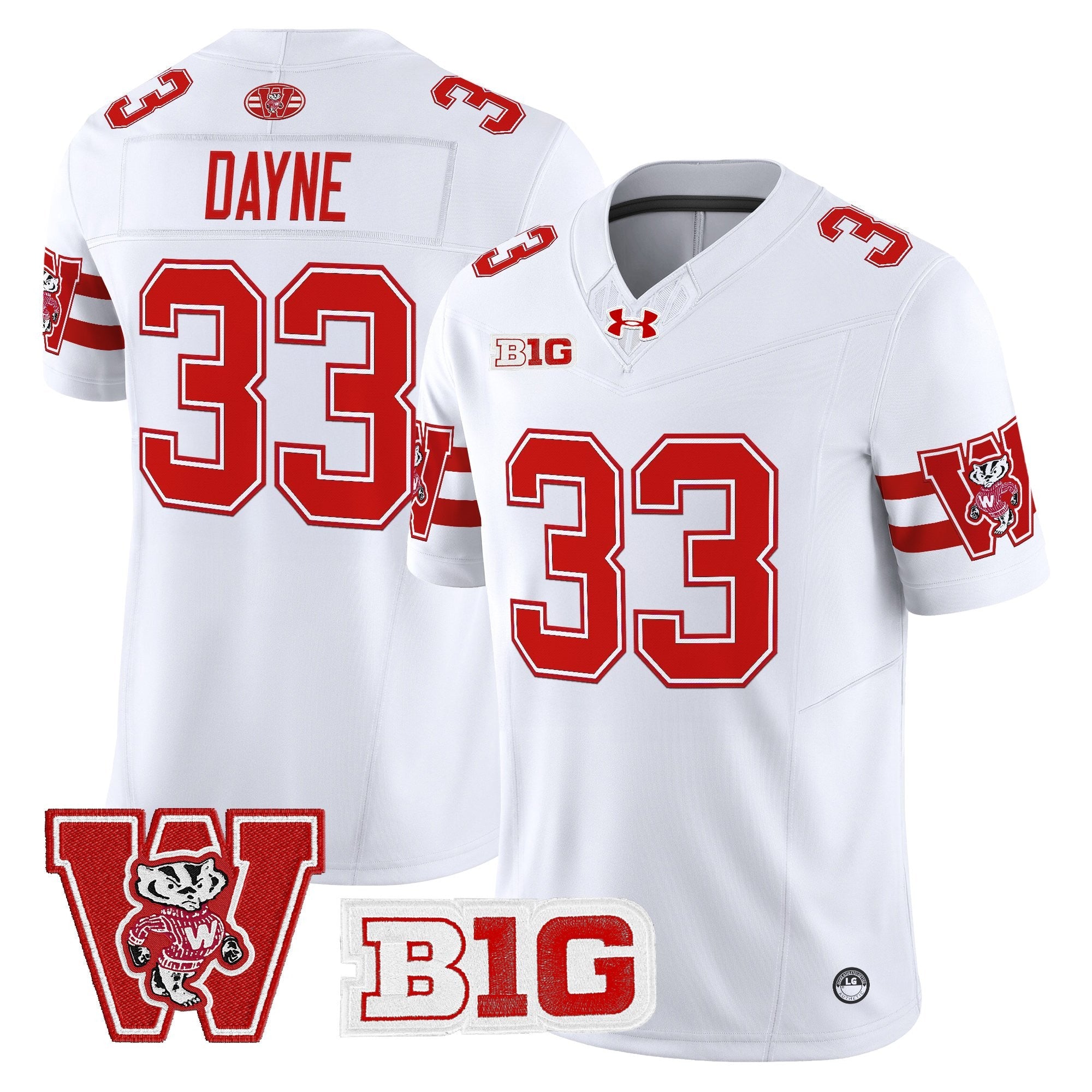 Wisconsin Badgers Throwback Vapor Limited Jersey - All Stitched
