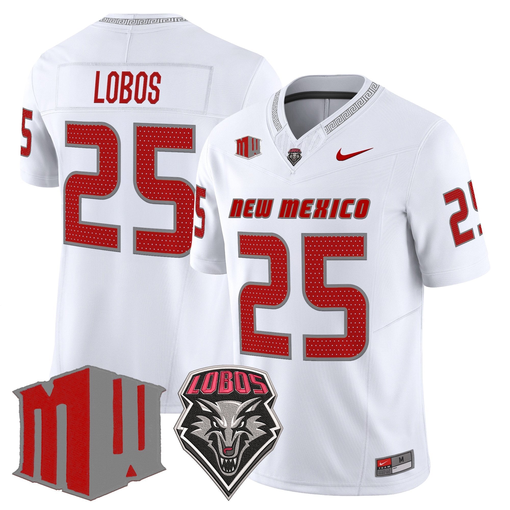 New Mexico Lobos 2025 Vapor Limited Jersey - All Stitched