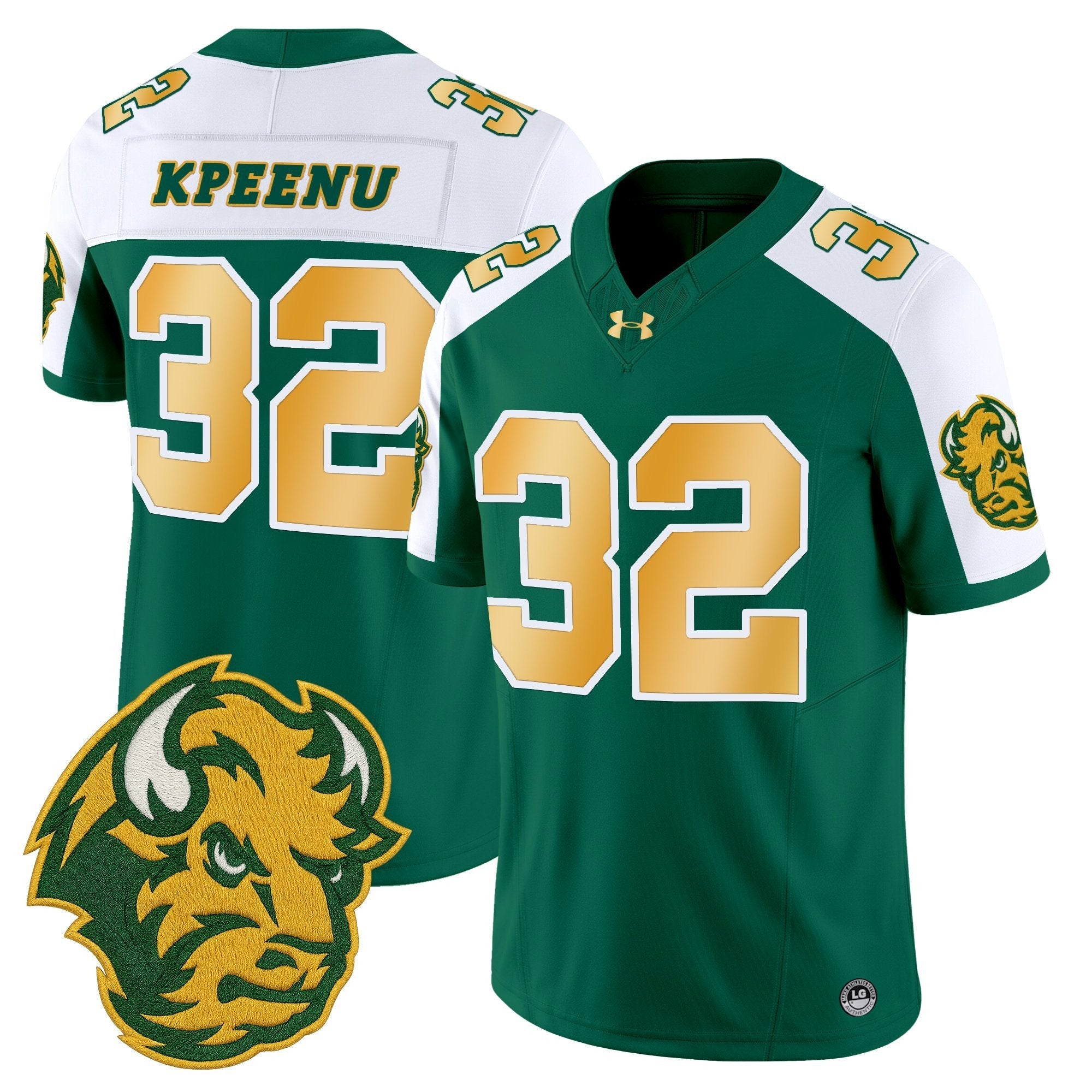 North Dakota State Bison Vapor Limited Jersey - All Stitched