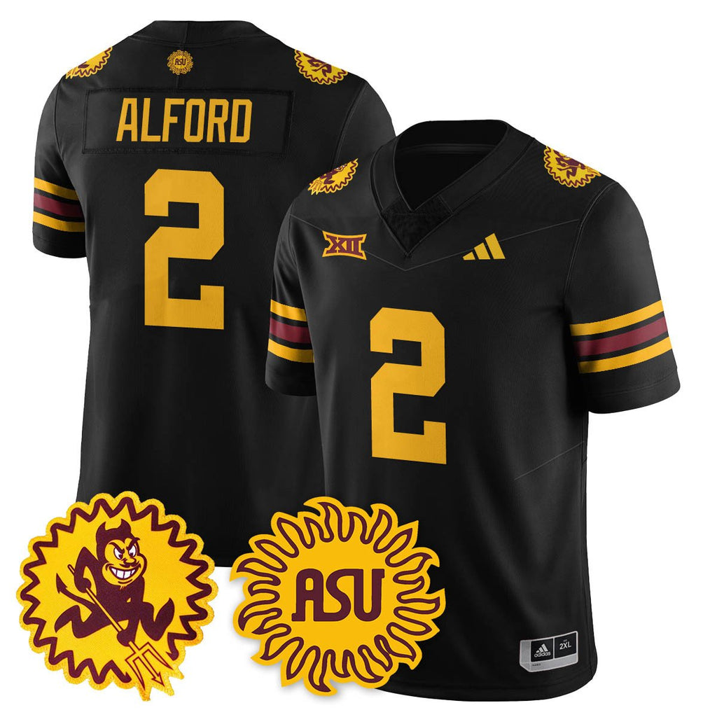 Arizona State Sun Devils 1975 Throwback Uniform - All Stitched