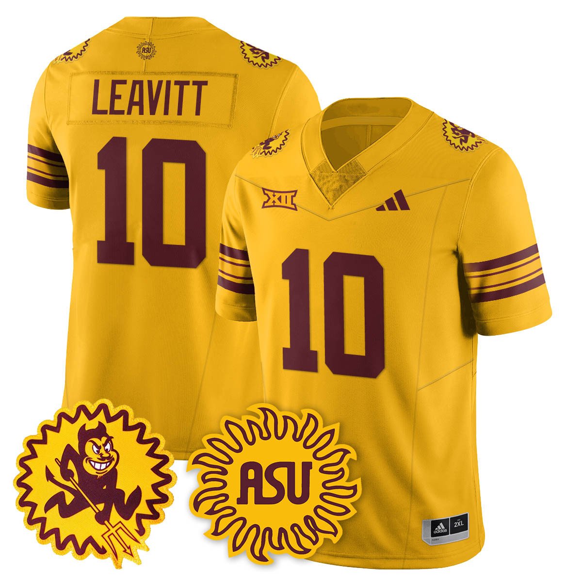 Arizona State Sun Devils 1975 Throwback Uniform - All Stitched