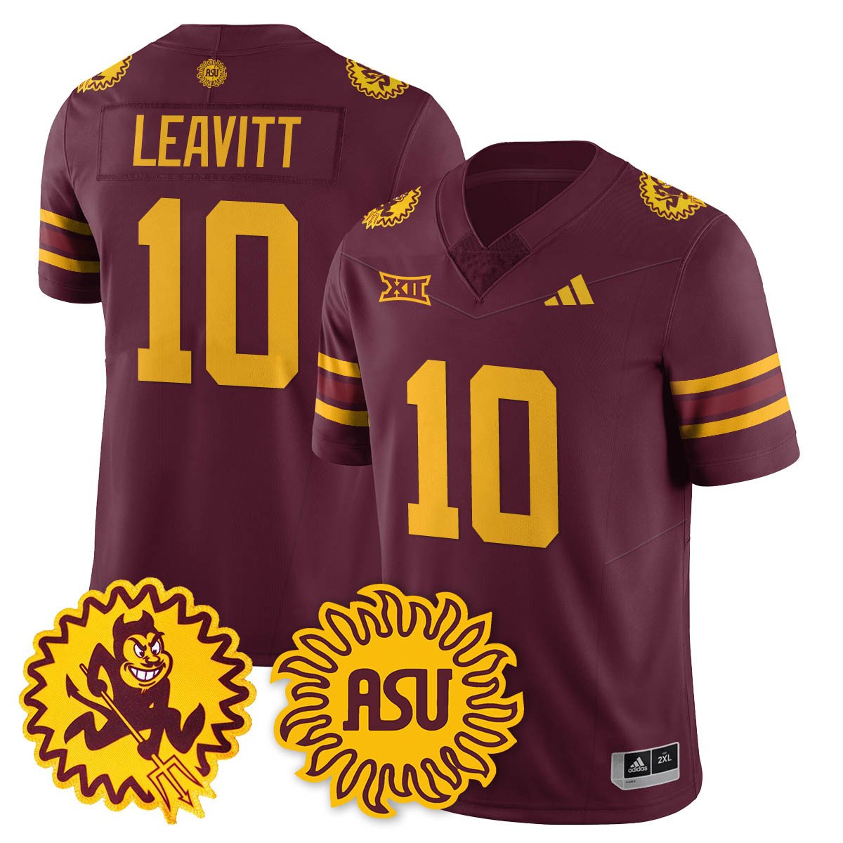 Arizona State Sun Devils 1975 Throwback Uniform - All Stitched