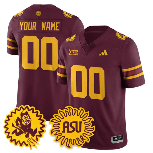 Arizona State Sun Devils 1975 Throwback Custom Uniform Football Stitched