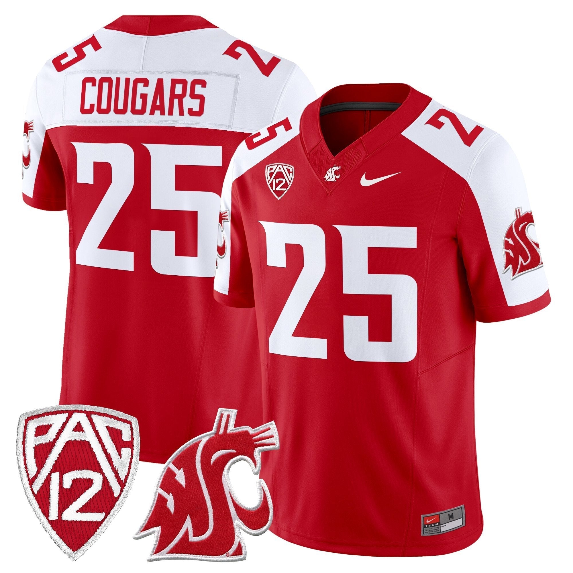 Washington State Cougars 2025 Vapor Limited Jersey - All Stitched