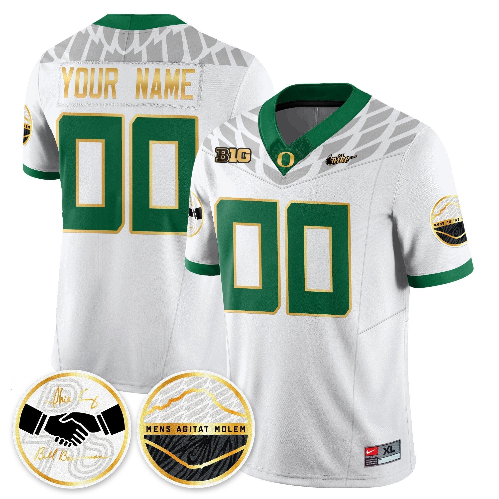 Custom Oregon Ducks 2025 "Shoe Duck" Jersey V1 - All Stitched