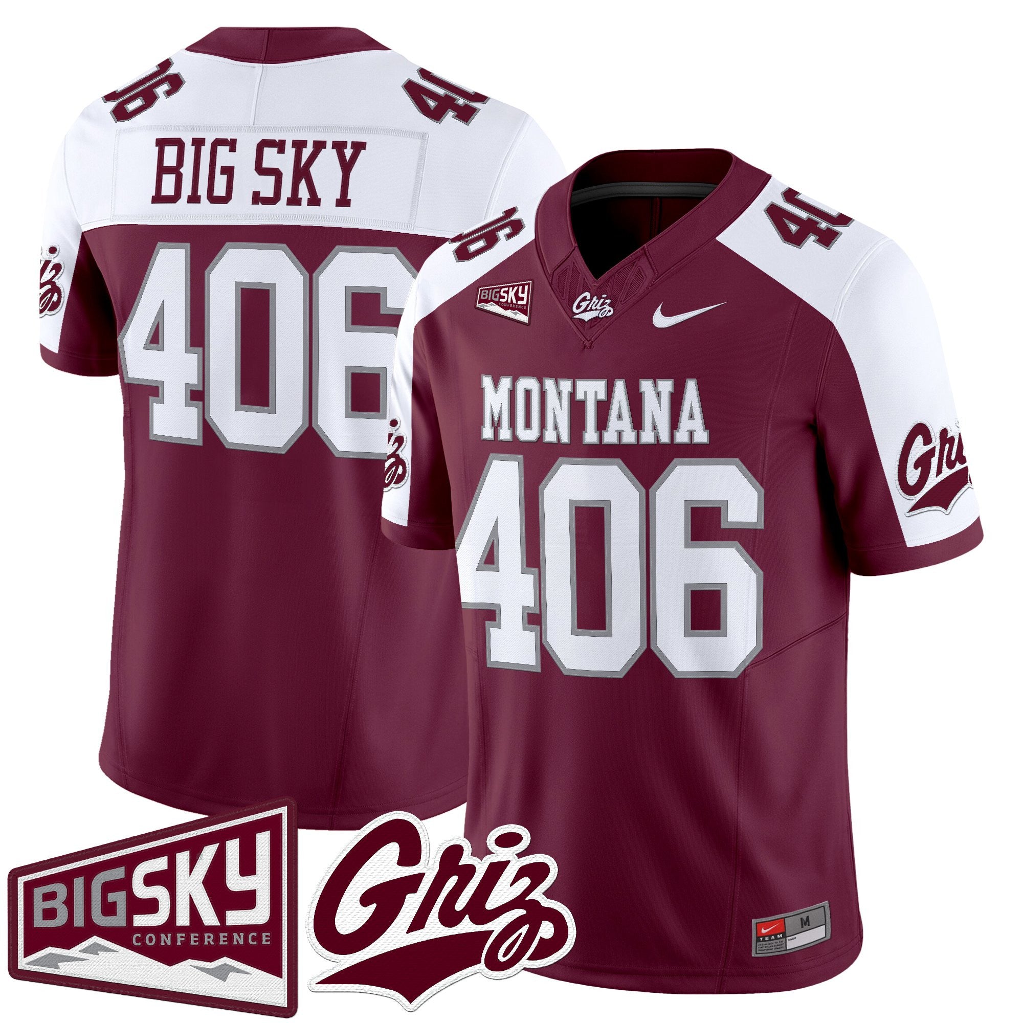 Montana Grizzlies 2025 Vapor Limited Jersey - All Stitched