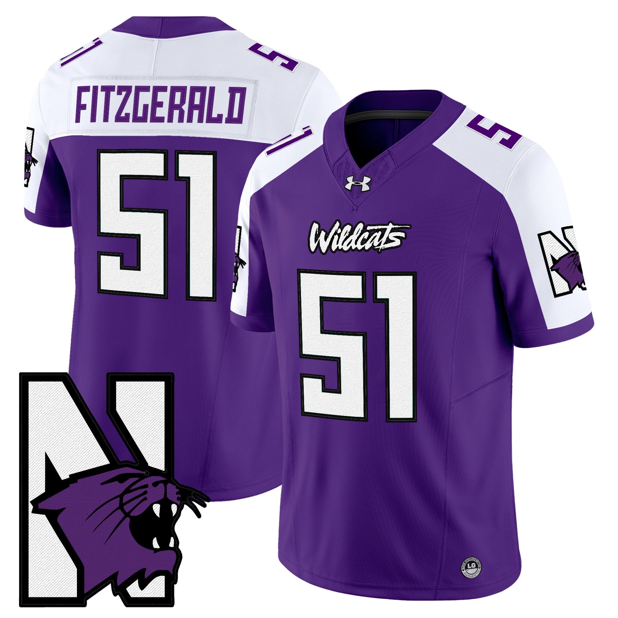 Northwestern Wildcats Honoring ’95 Vapor Limited Jersey - All Stitched