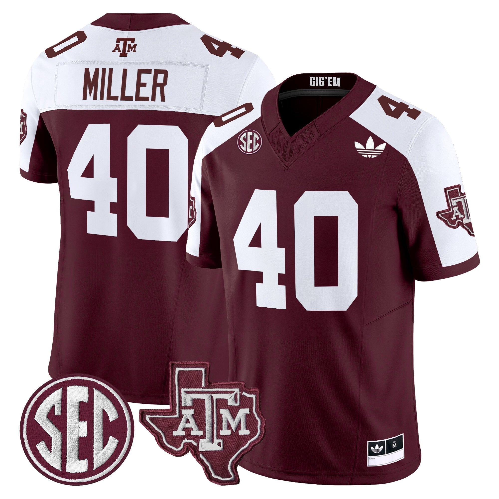 Texas A&M Aggies 2025 Vapor Limited Jersey V2 - All Stitched