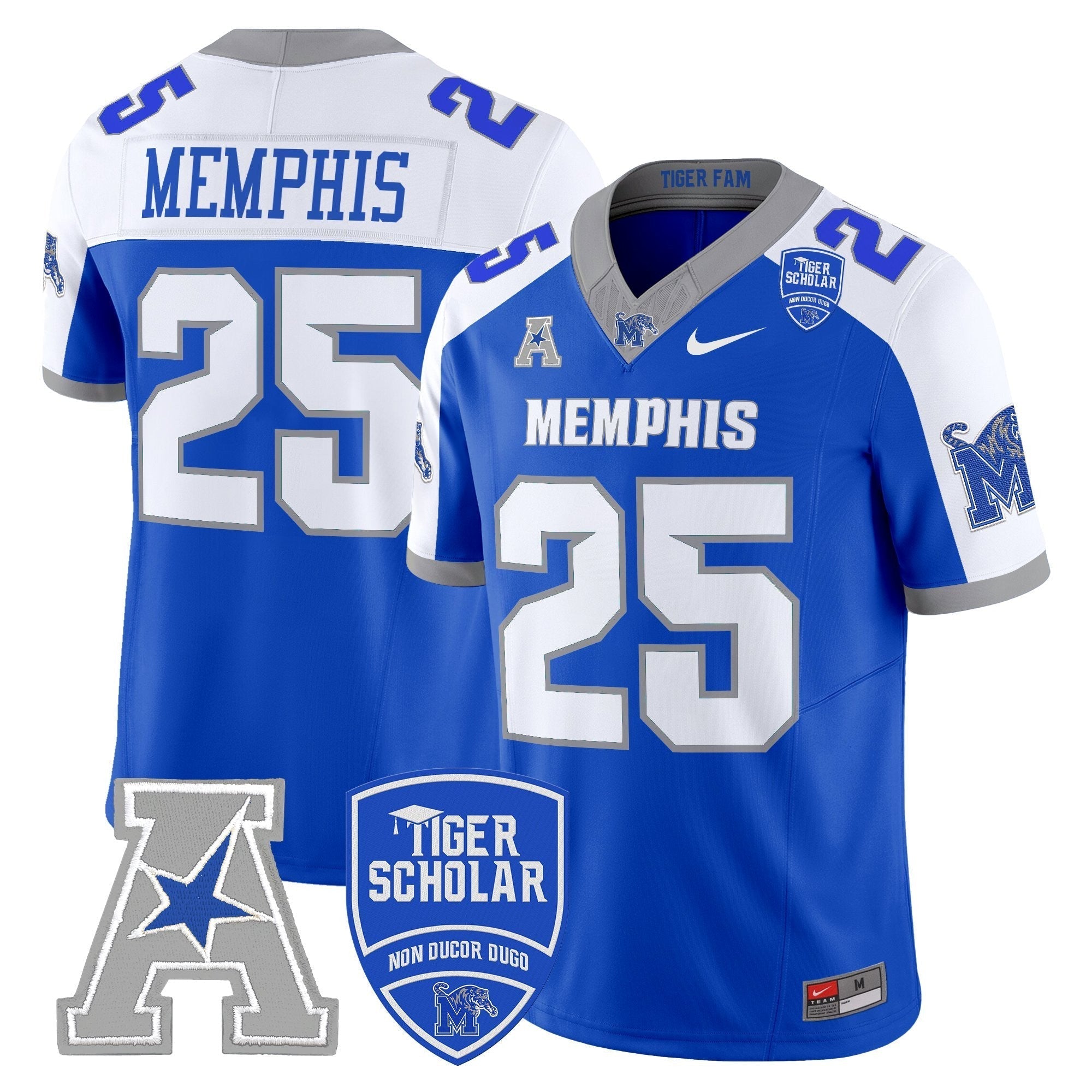 Memphis Tigers 2025 Vapor Limited Jersey - All Stitched