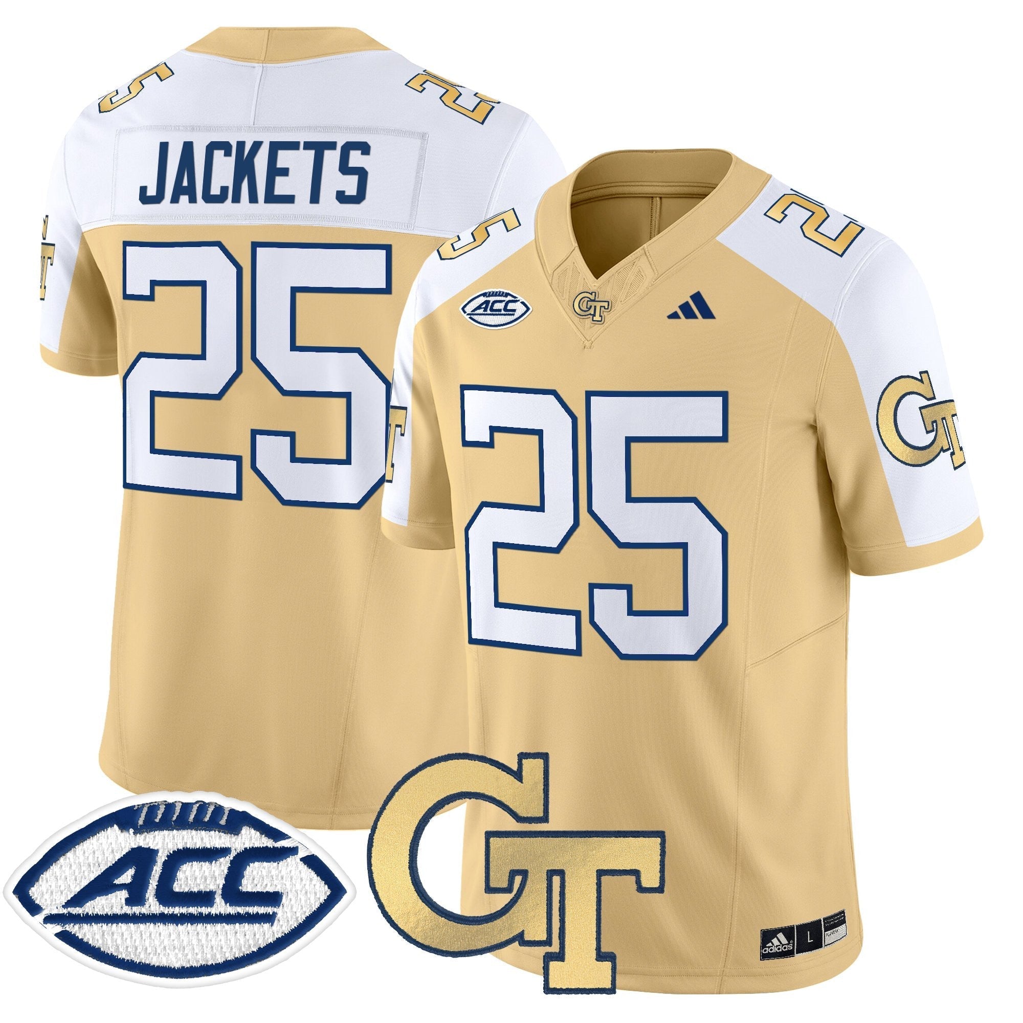 Georgia Tech Yellow Jackets 2025 Vapor Limited Jersey - All stitched
