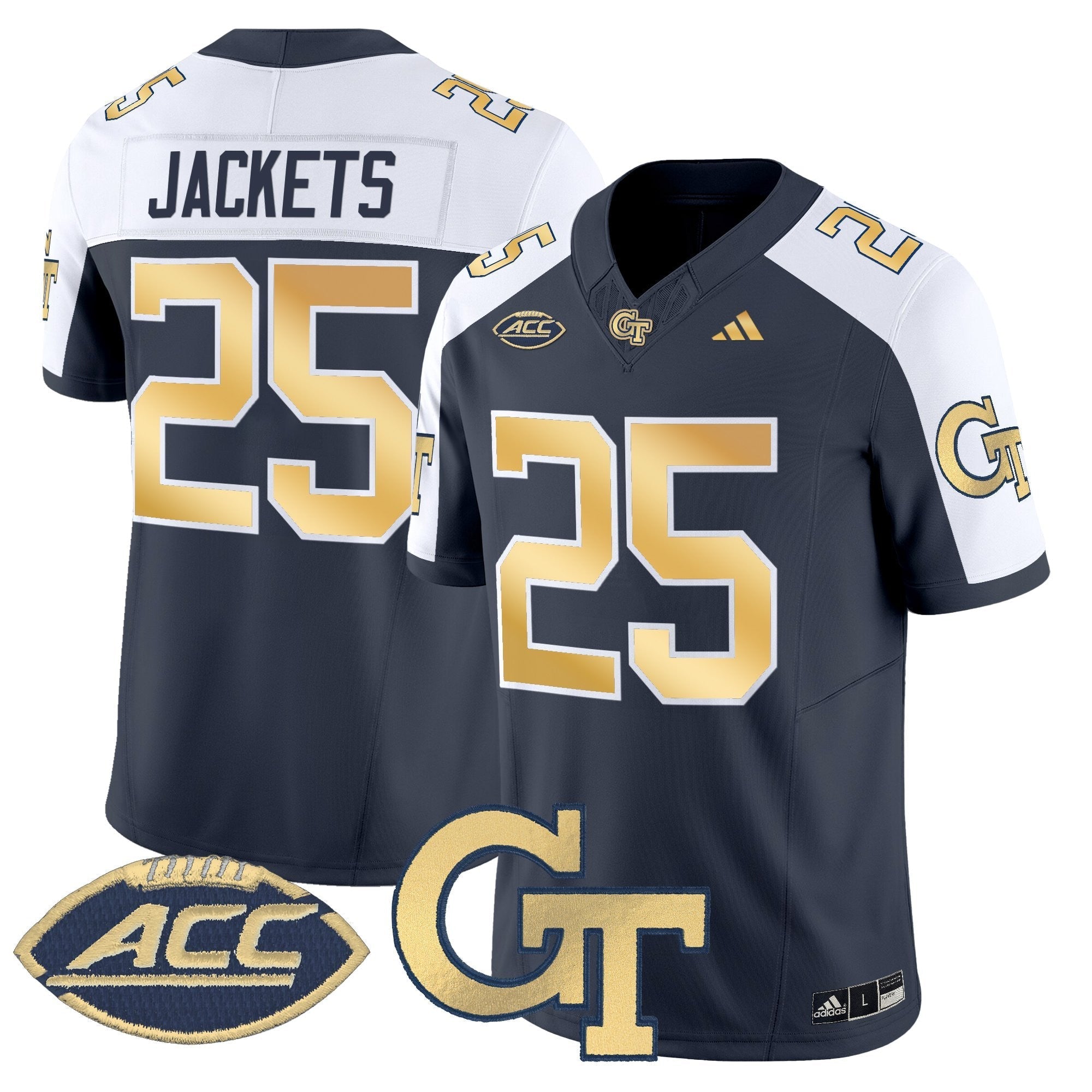 Georgia Tech Yellow Jackets 2025 Vapor Limited Jersey - All stitched