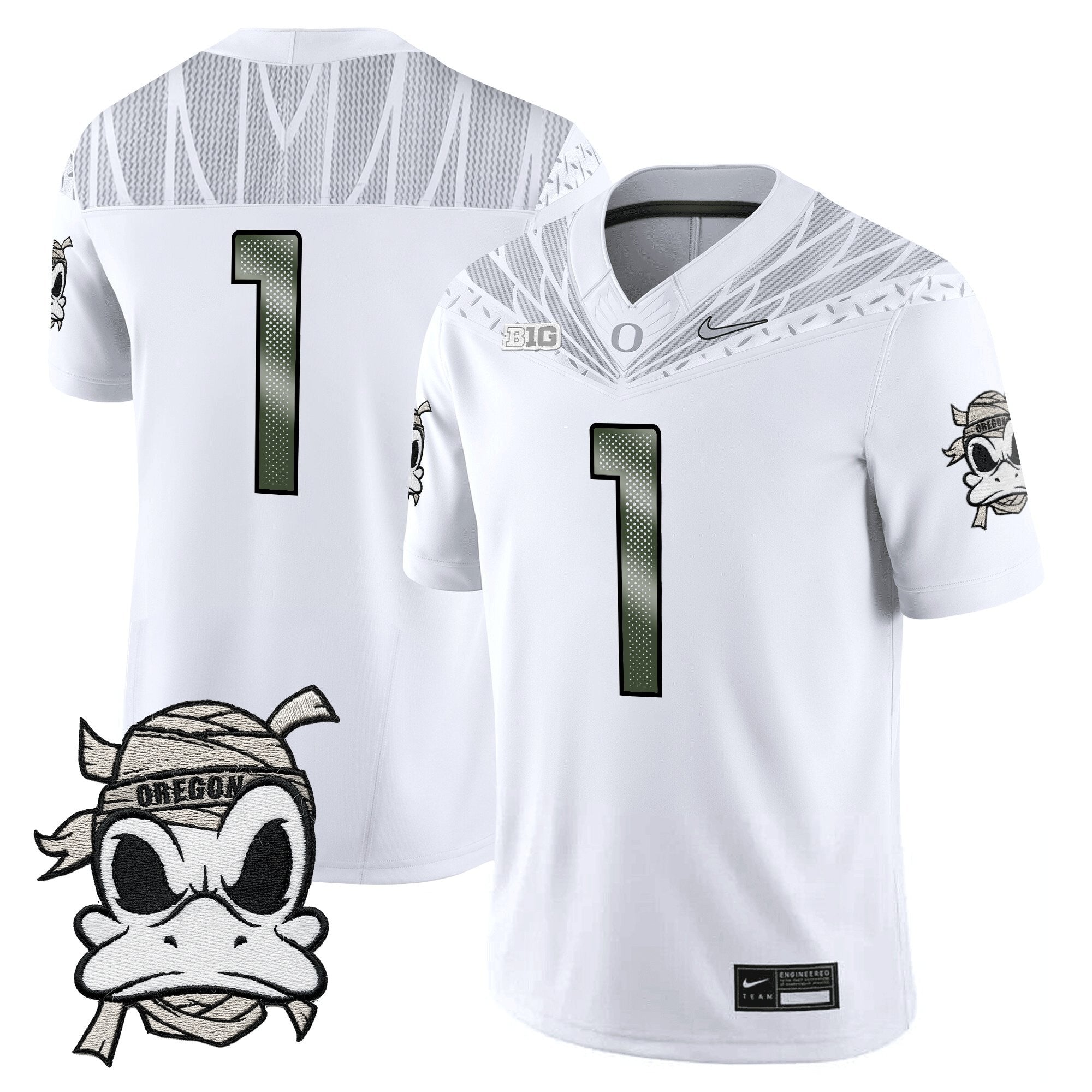 Oregon Ducks 2025 "Mummy Duck" Vapor Limited Jersey V1- All Stitched