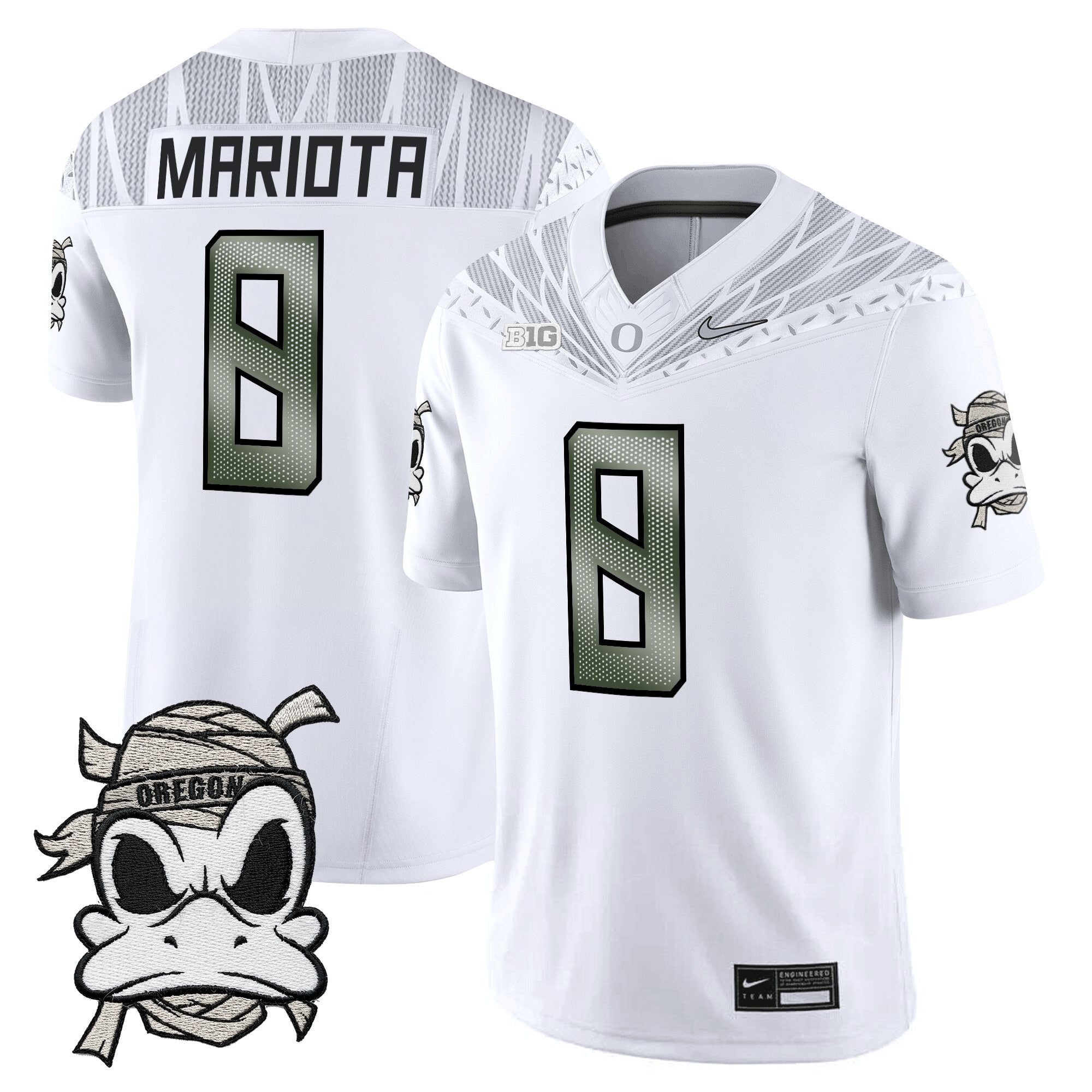 Oregon Ducks 2025 "Mummy Duck" Vapor Limited Jersey V1- All Stitched