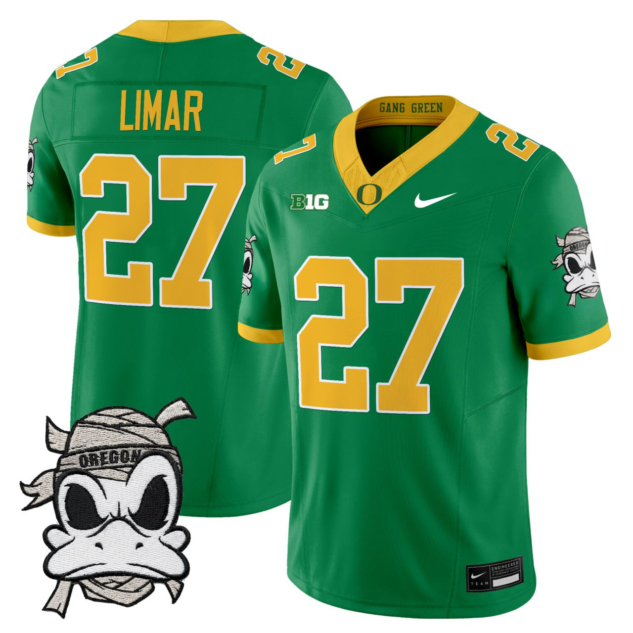 Oregon Ducks 2025 "Mummy Duck" Vapor Limited Jersey V1- All Stitched
