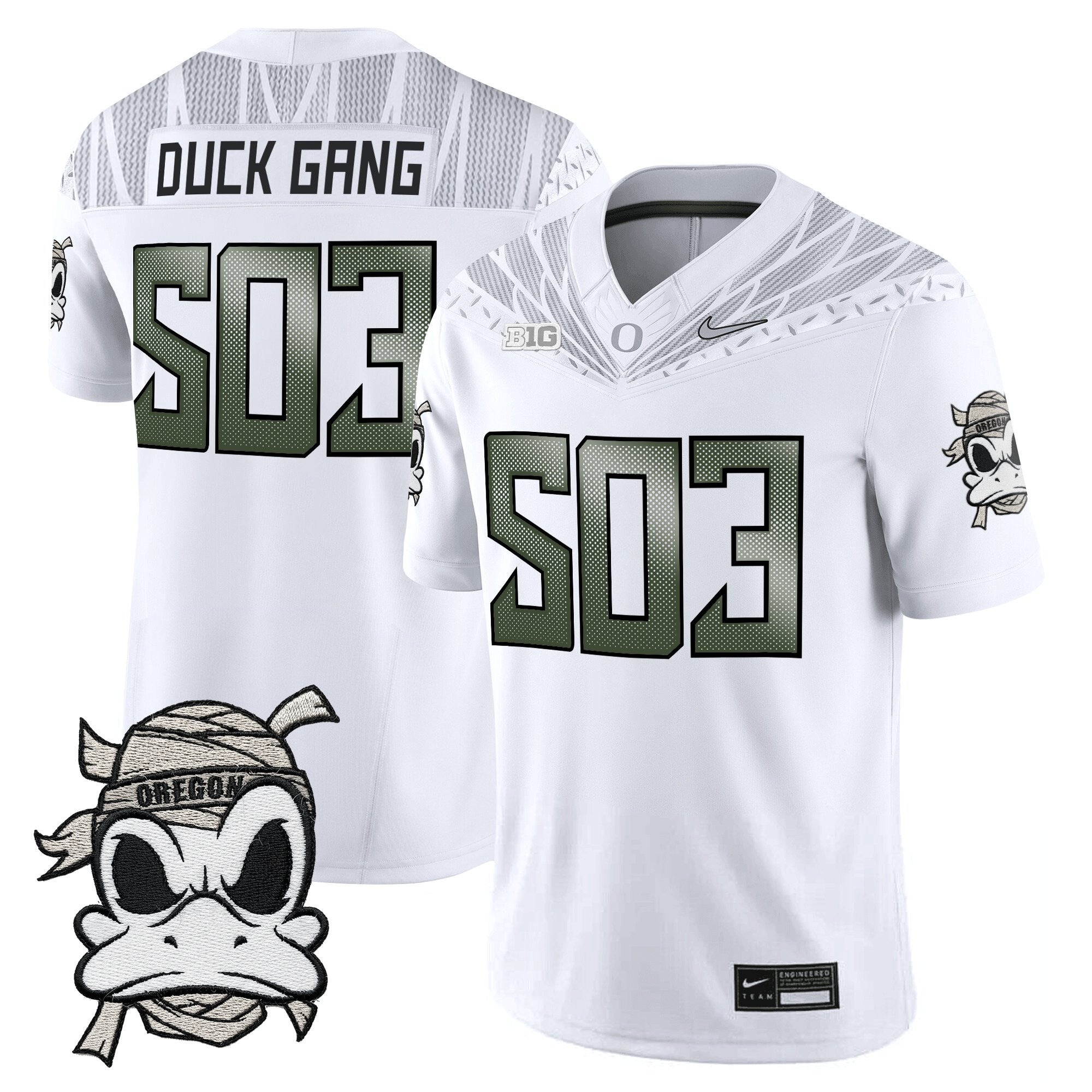 Oregon Ducks 2025 "Mummy Duck" Vapor Limited Jersey V1- All Stitched