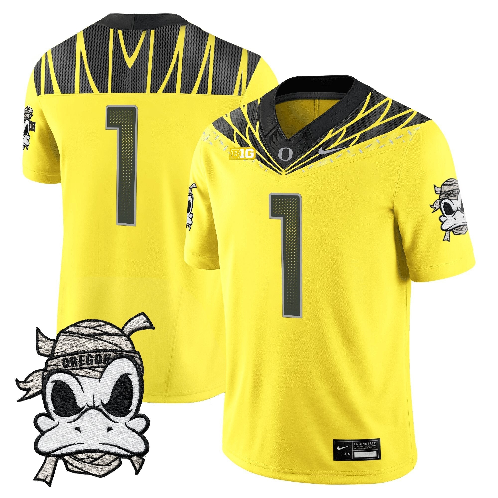 Oregon Ducks 2025 "Mummy Duck" Vapor Limited Jersey V1- All Stitched