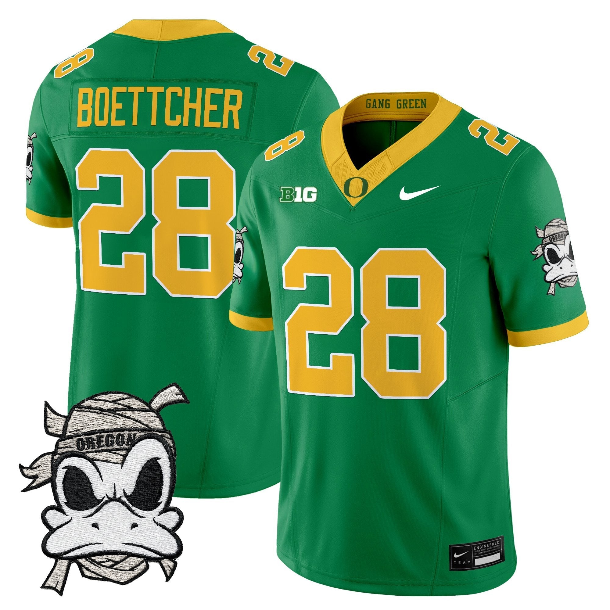 Oregon Ducks 2025 "Mummy Duck" Vapor Limited Jersey V1- All Stitched