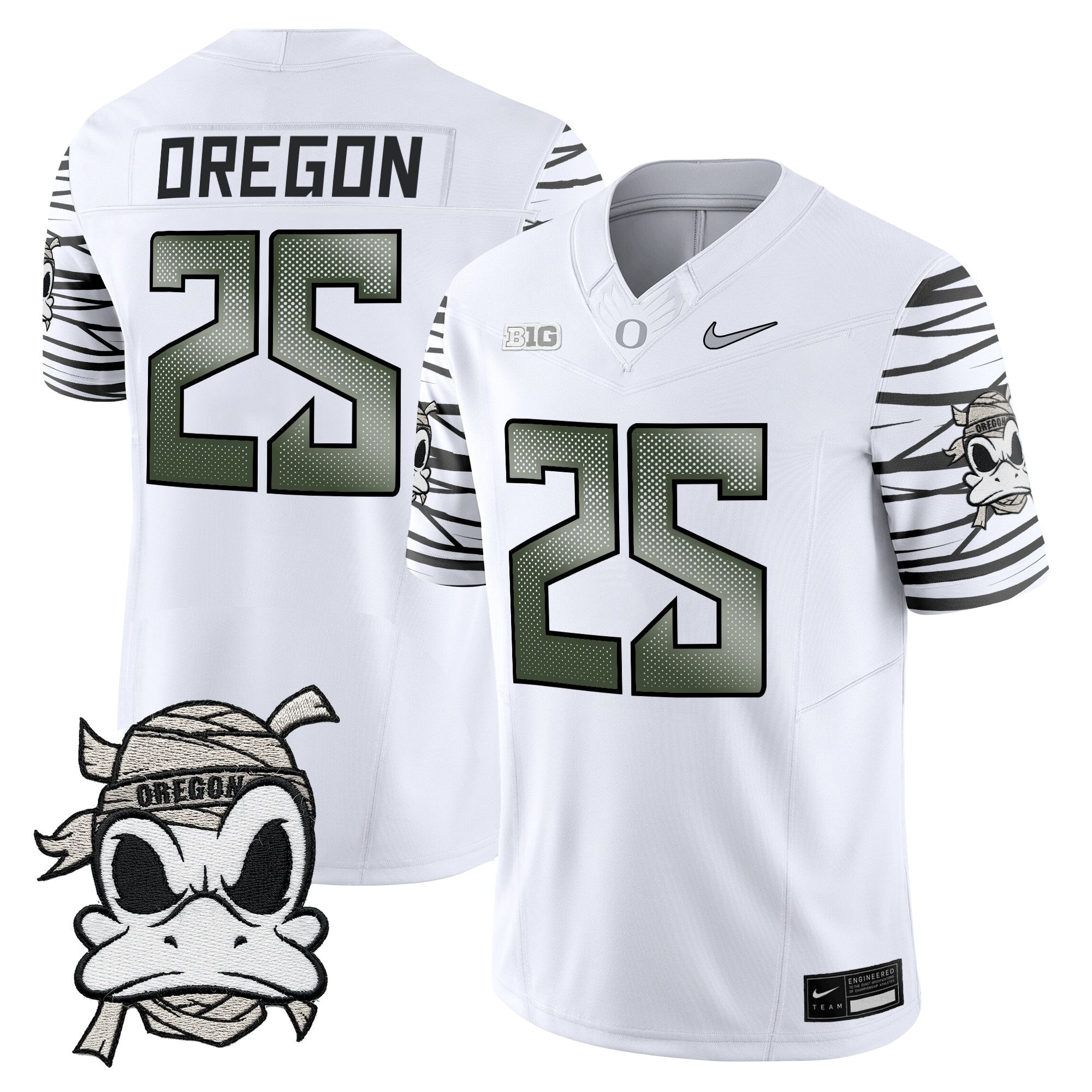 Oregon Ducks 2025 "Mummy Duck" Vapor Limited Jersey V1- All Stitched