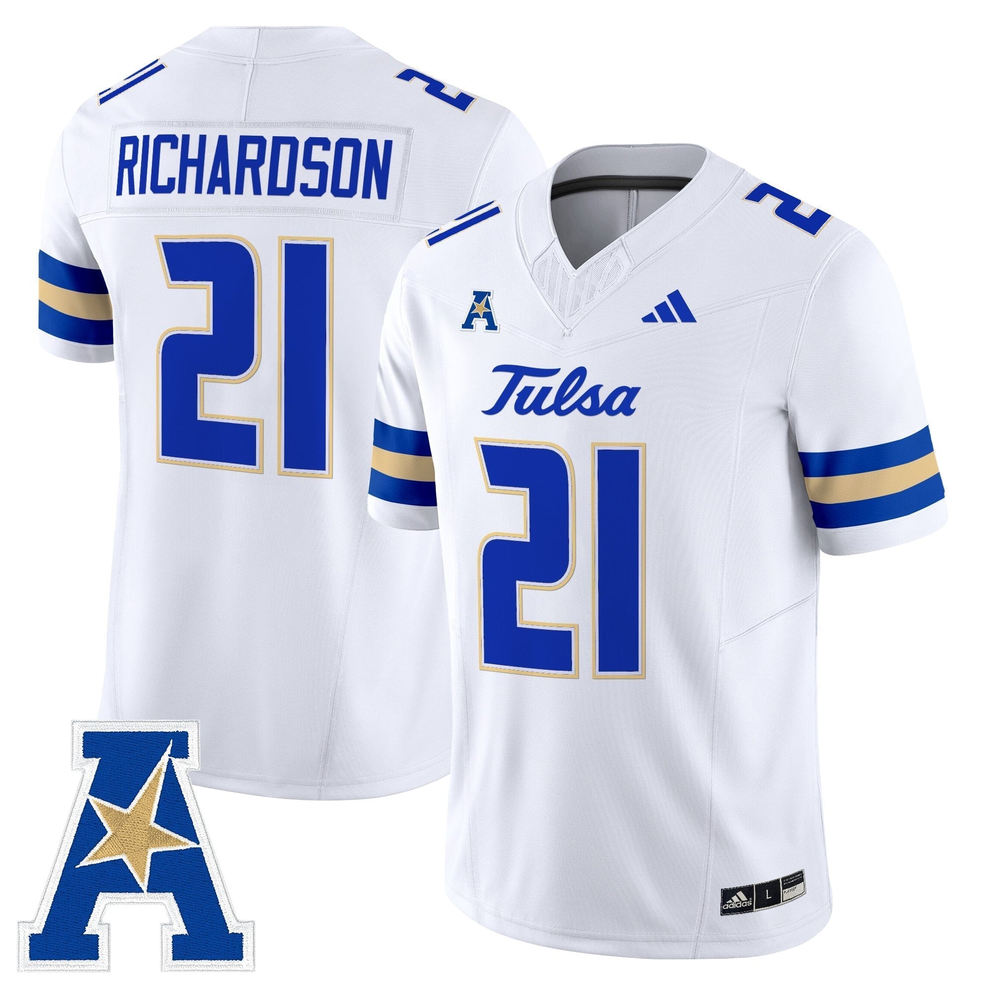 Tulsa Golden Hurricane 2025 Vapor Limited Jersey - All Stitched