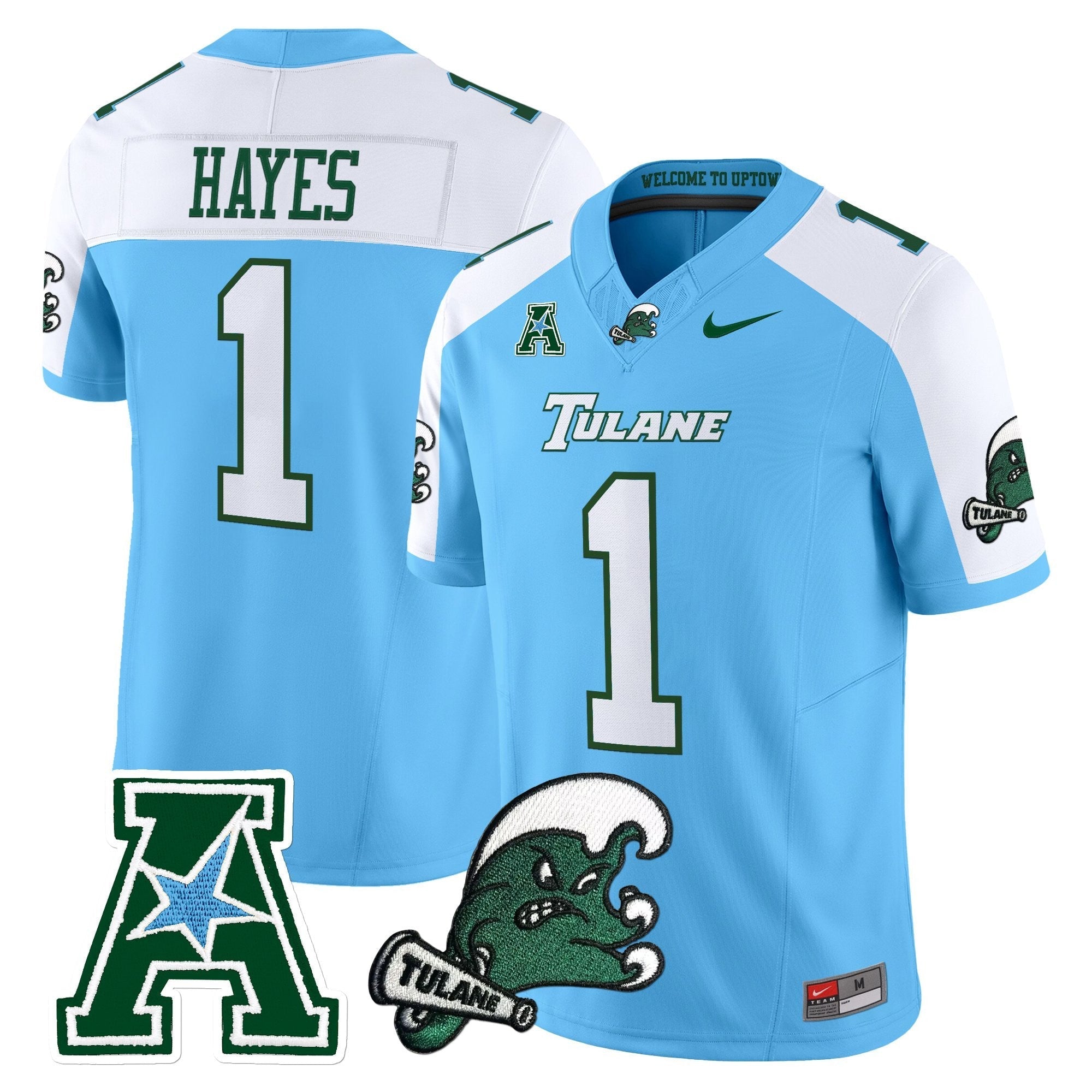 Tulane Green Wave 2025 Vapor Limited Jersey - All Stitched