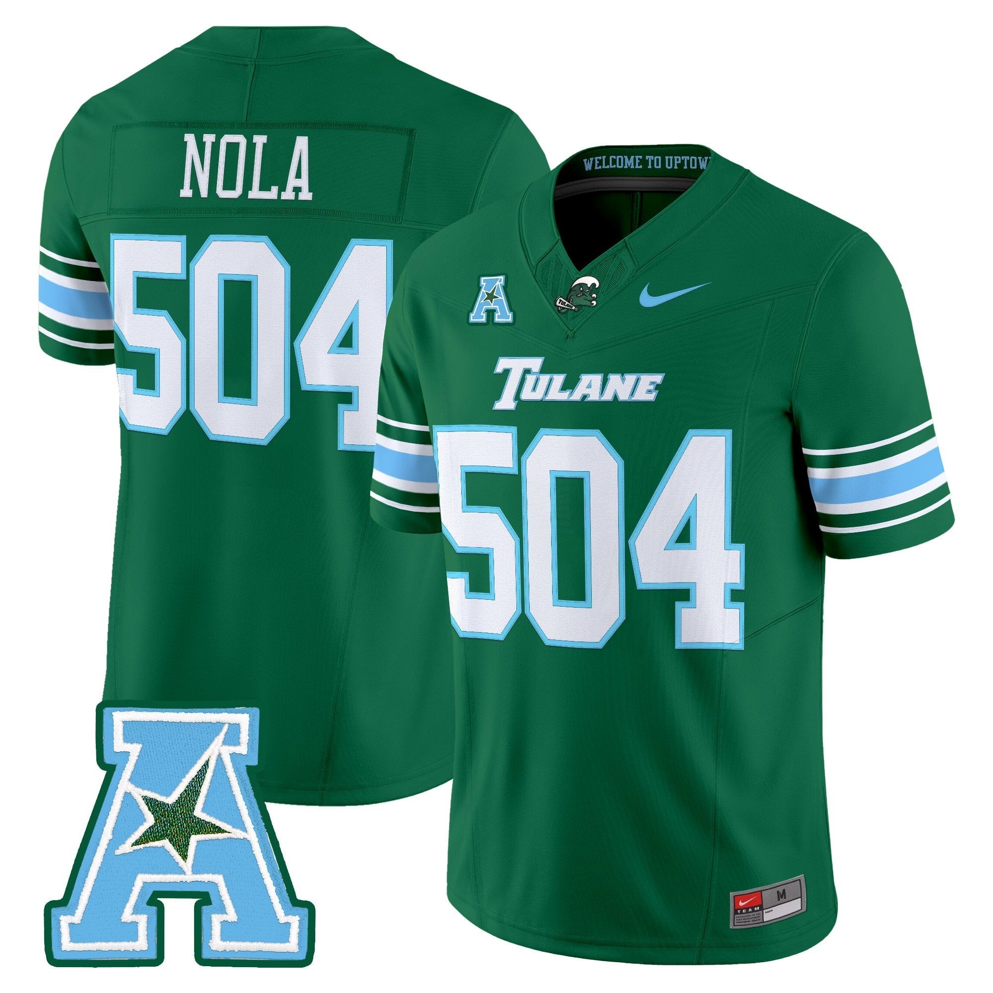 Tulane Green Wave 2025 Vapor Limited Jersey - All Stitched
